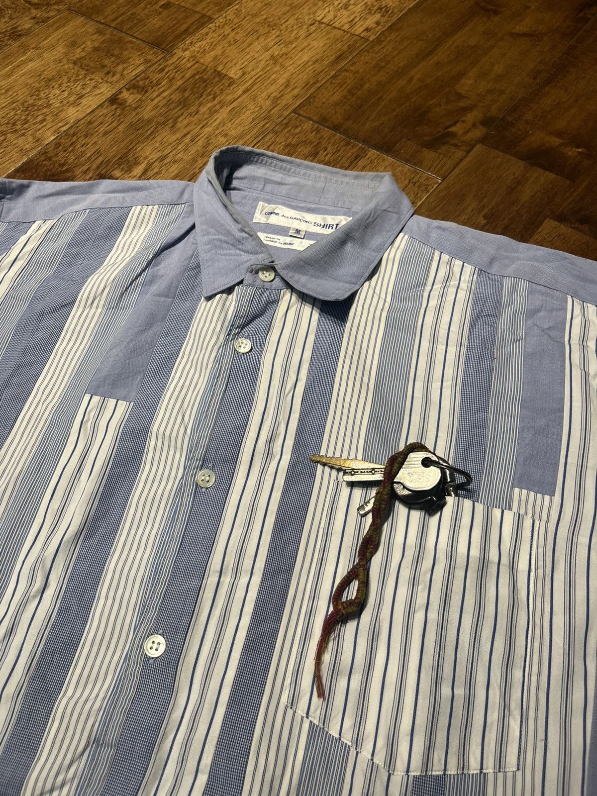 Comme des Garcons 💸ACCEPT BINDING💸 90s Vintage Comme des Garcons Stripe Shirt Size US M / EU 48-50 / 2 - 2 Thumbnail
