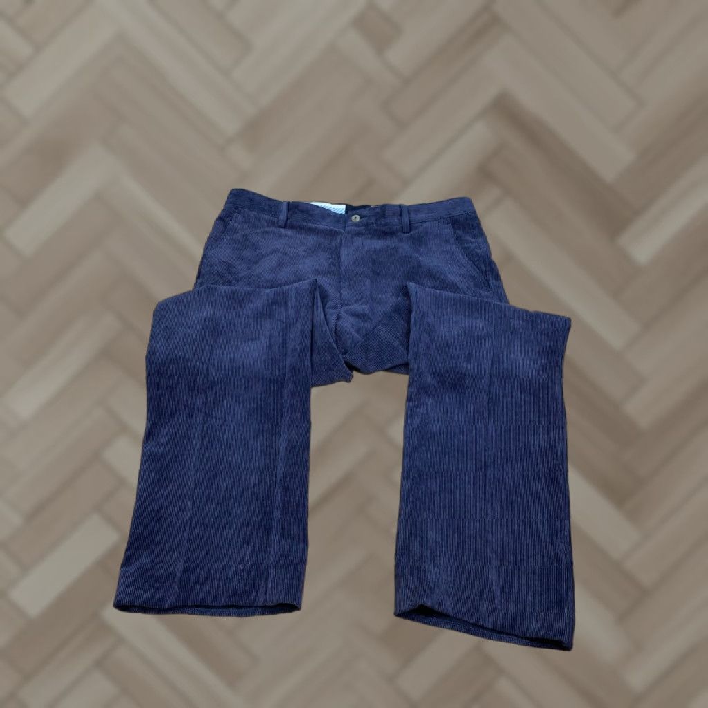 Footjoy FootJoy FJ 38x32 Corduroy Pants Blue Golf Stretch Straight Chino Regular FootJoy Men's 38 Inseam 32 Size US 38 / EU 54 - 1 Thumbnail