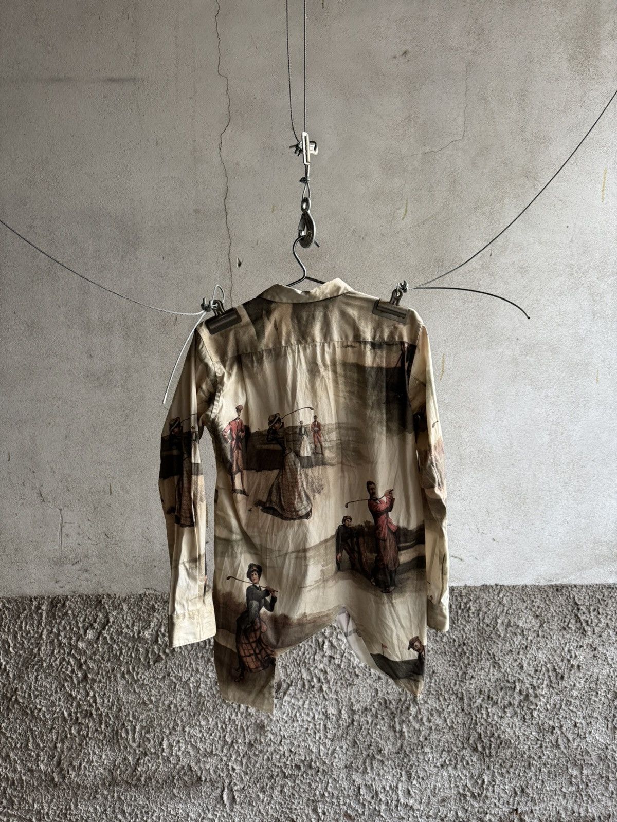 Comme des Garcons Homme Plus Comme Des Garcons Homme Plus asymmetric Cut Print shirt Size US XS / EU 42 / 0 - 14 Thumbnail