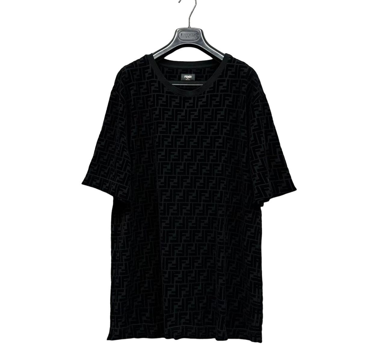 Fendi Fendi Zucca Print Flocked T-Shirt XXL Size US XXL / EU 58 / 5 - 1 Thumbnail