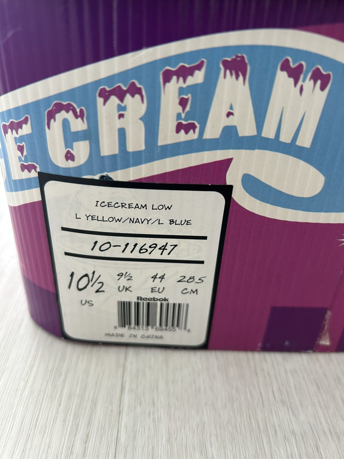 Icecream × Reebok VERY RARE OG REEBOK X BBC/ICE CREAM PRE PRODUCTION SAMPLE Size US 10.5 / EU 43-44 - 11 Thumbnail