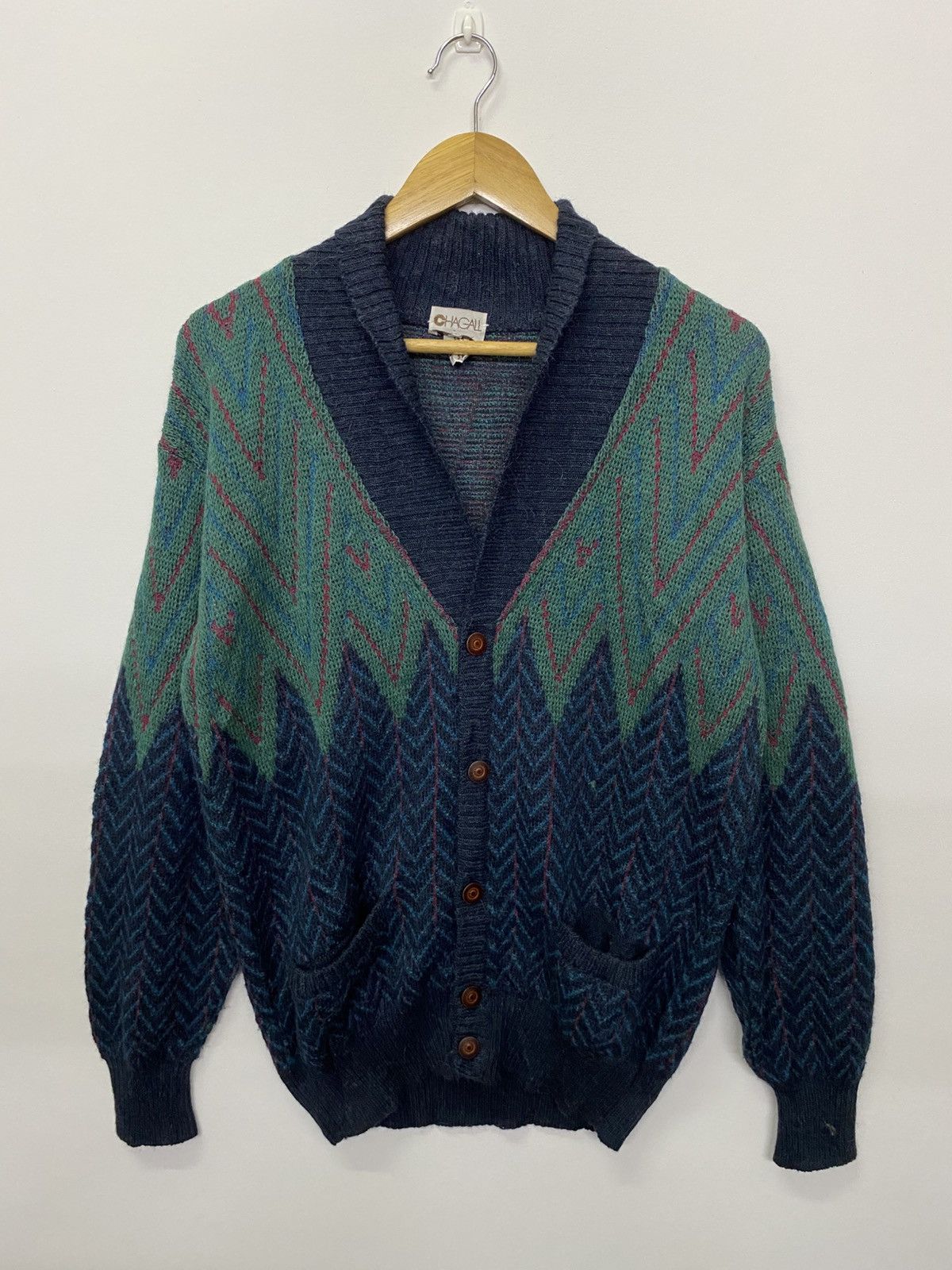 Homespun Knitwear Italian Designers Chagall Knitwear Cardigan Size US S / EU 44-46 / 1 - 1 Thumbnail