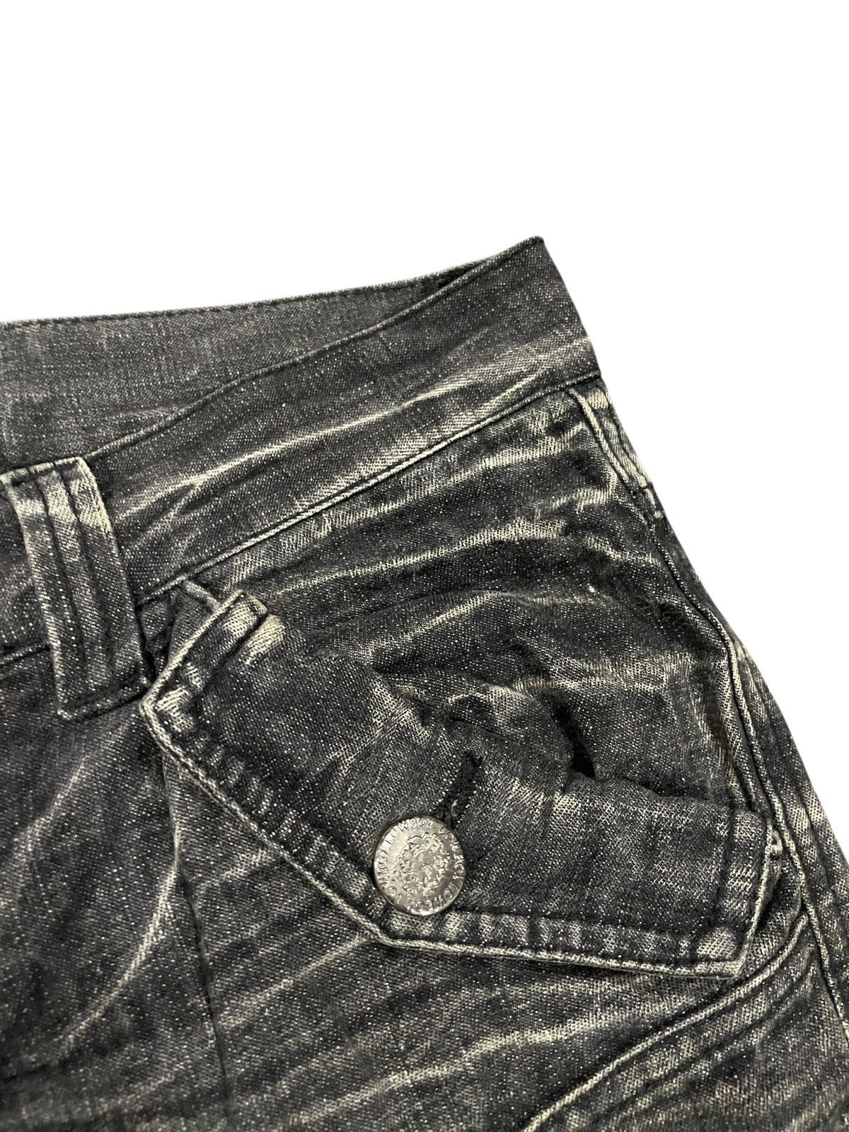 LOWBOX Lowbox Flared Distressed Stonewash Jeans Size US 31 - 16 Thumbnail