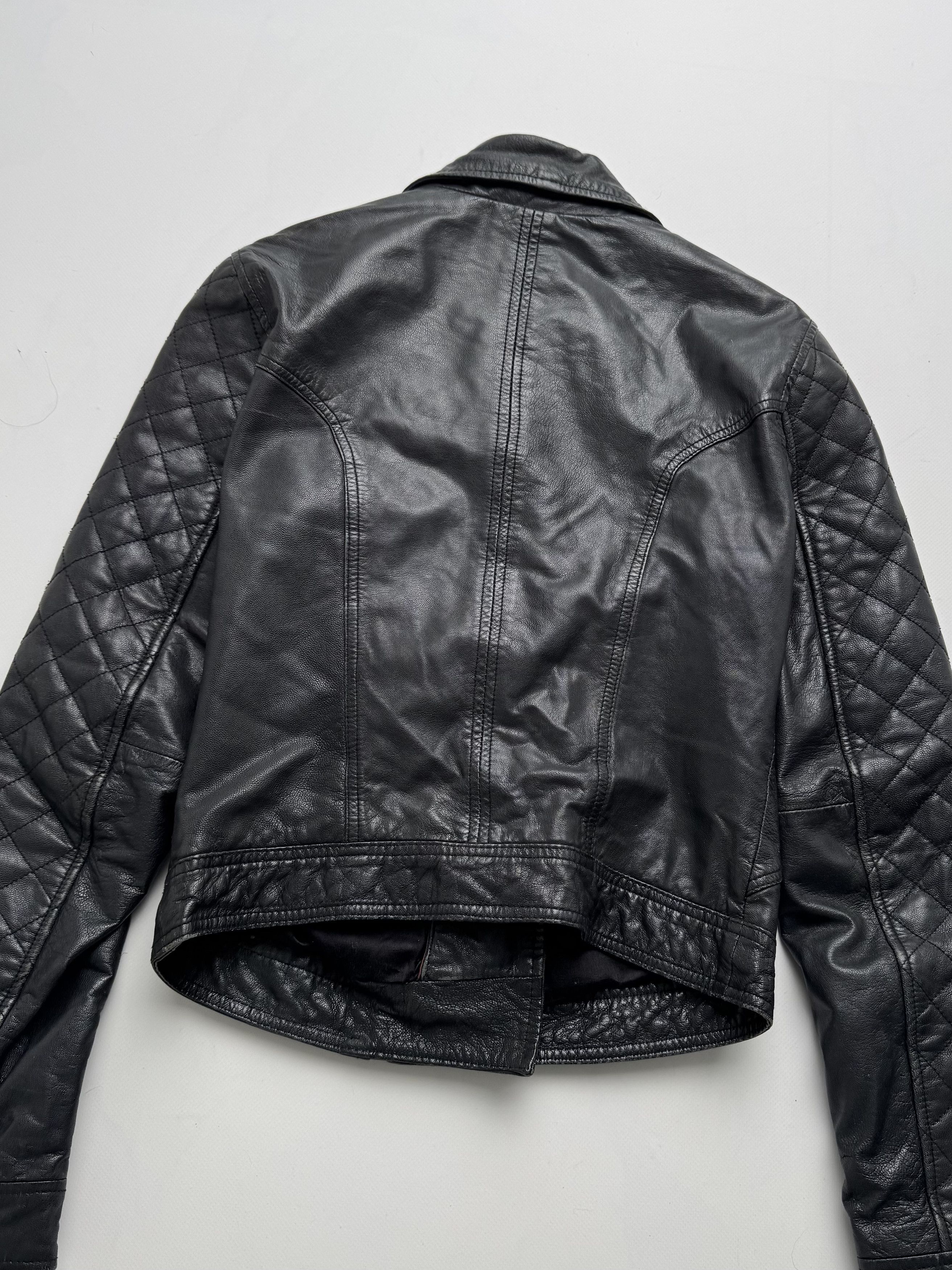 Vintage Vintage Cropped Leather Jacket B8(V403)E2 Size S / US 4 / IT 40 - 11 Thumbnail