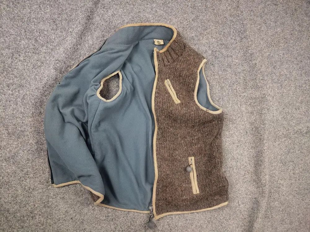 Vintage Pachamama Wool Zip Knit Sleeveless Fleece Vest Jacket Size M / US 6-8 / IT 42-44 - 1 Thumbnail