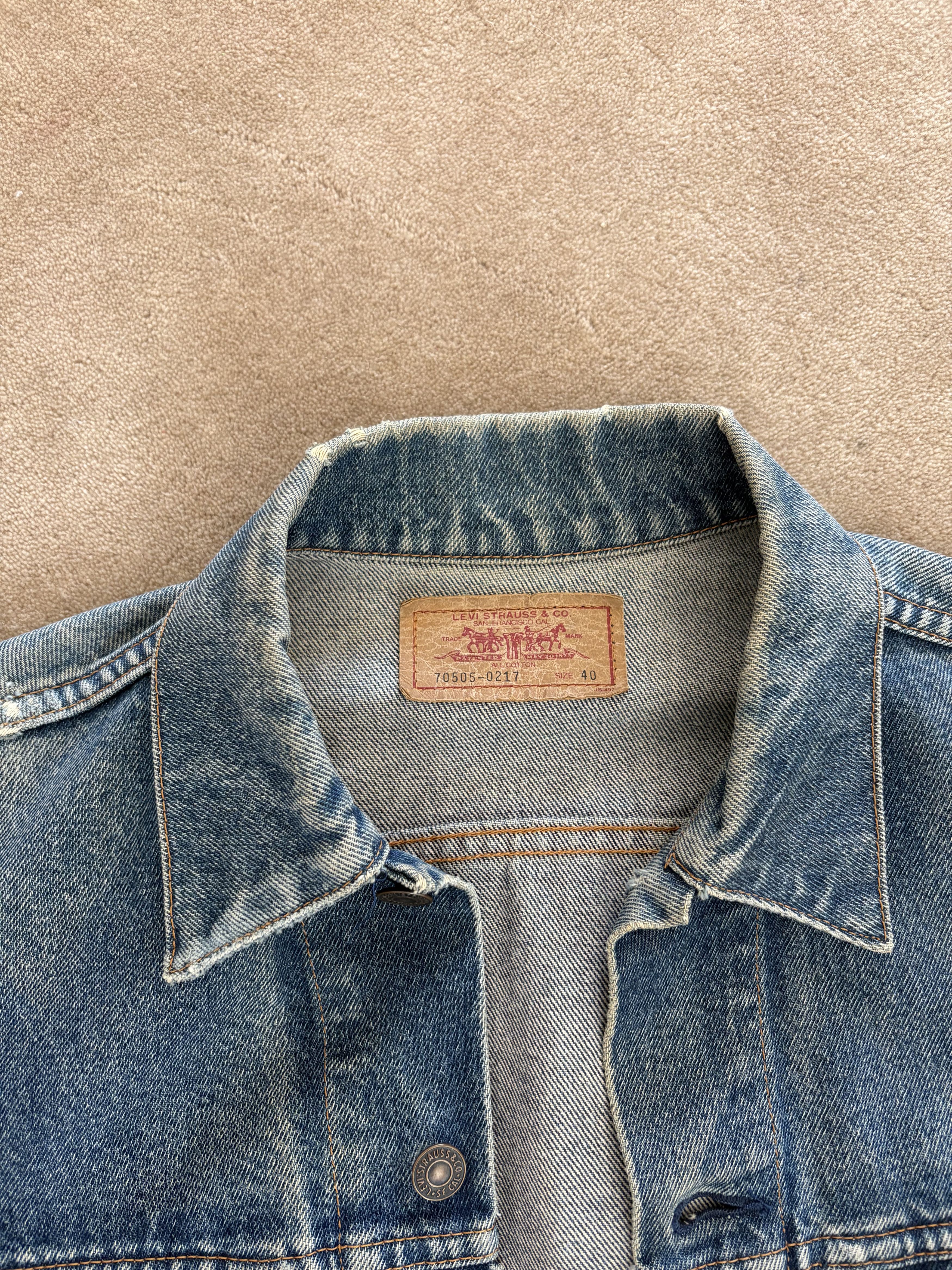 Levi's Vintage Clothing Rare Vintage Levi's Denim Jacket Size US XXS / EU 40 - 4 Thumbnail