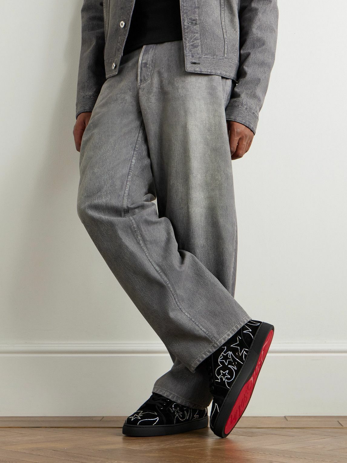 Christian Louboutin o1bcso1str0326 Sneakers in Black Size US 12 / EU 45 - 6 Thumbnail