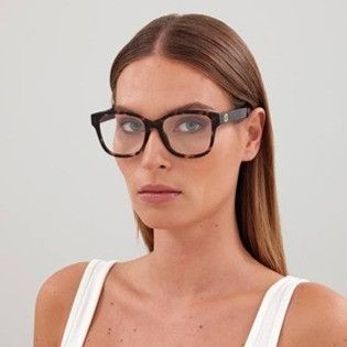 Gucci Gucci GG1340O 005 Eyeglasses Red 54mm Square Frame Size ONE SIZE - 3 Thumbnail
