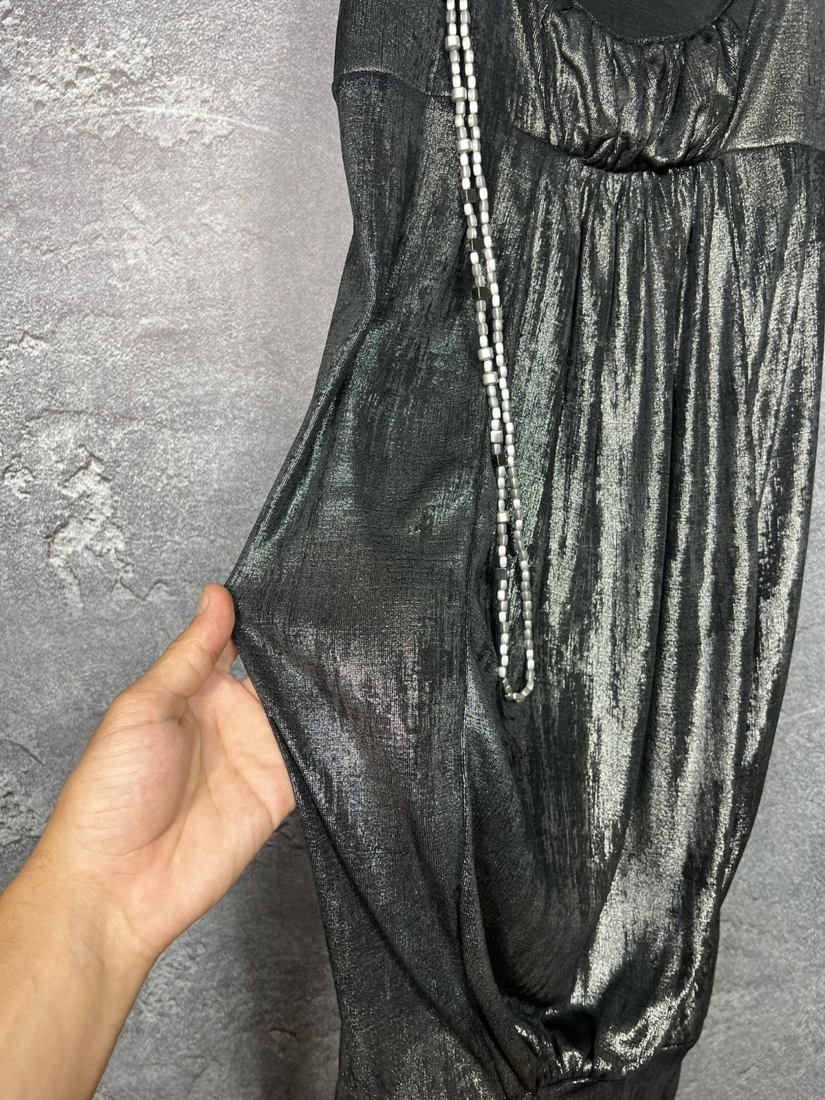 Miss Sixty Miss Sixty Y2K Vintage Shimmery Metallic Sleeveless Dress Size M / US 6-8 / IT 42-44 - 5 Thumbnail