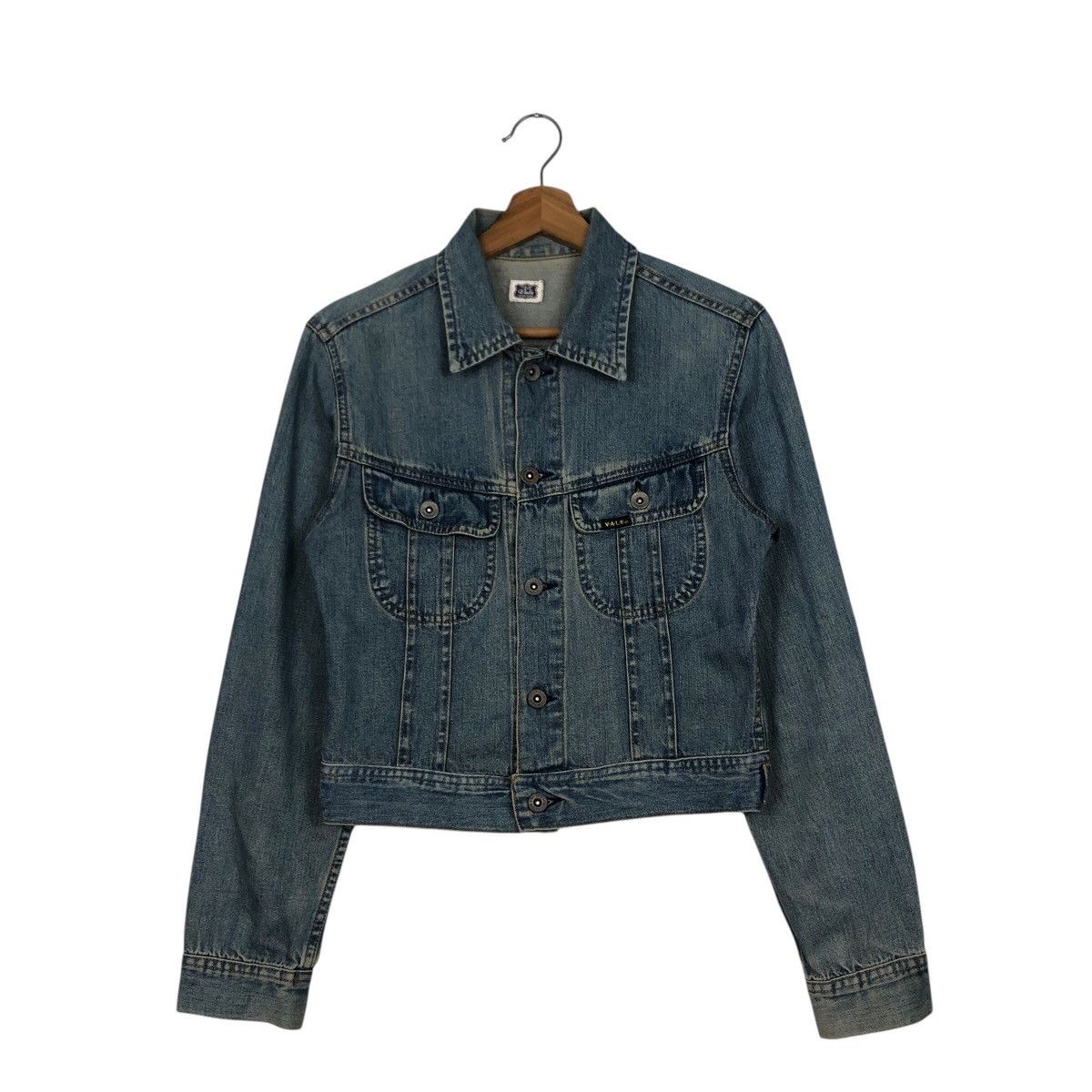 Japanese Brand 📌Cropped Biker Trucker Denim Jacket Vale Hysteric Glamour Size US L / EU 52-54 / 3 - 2 Thumbnail