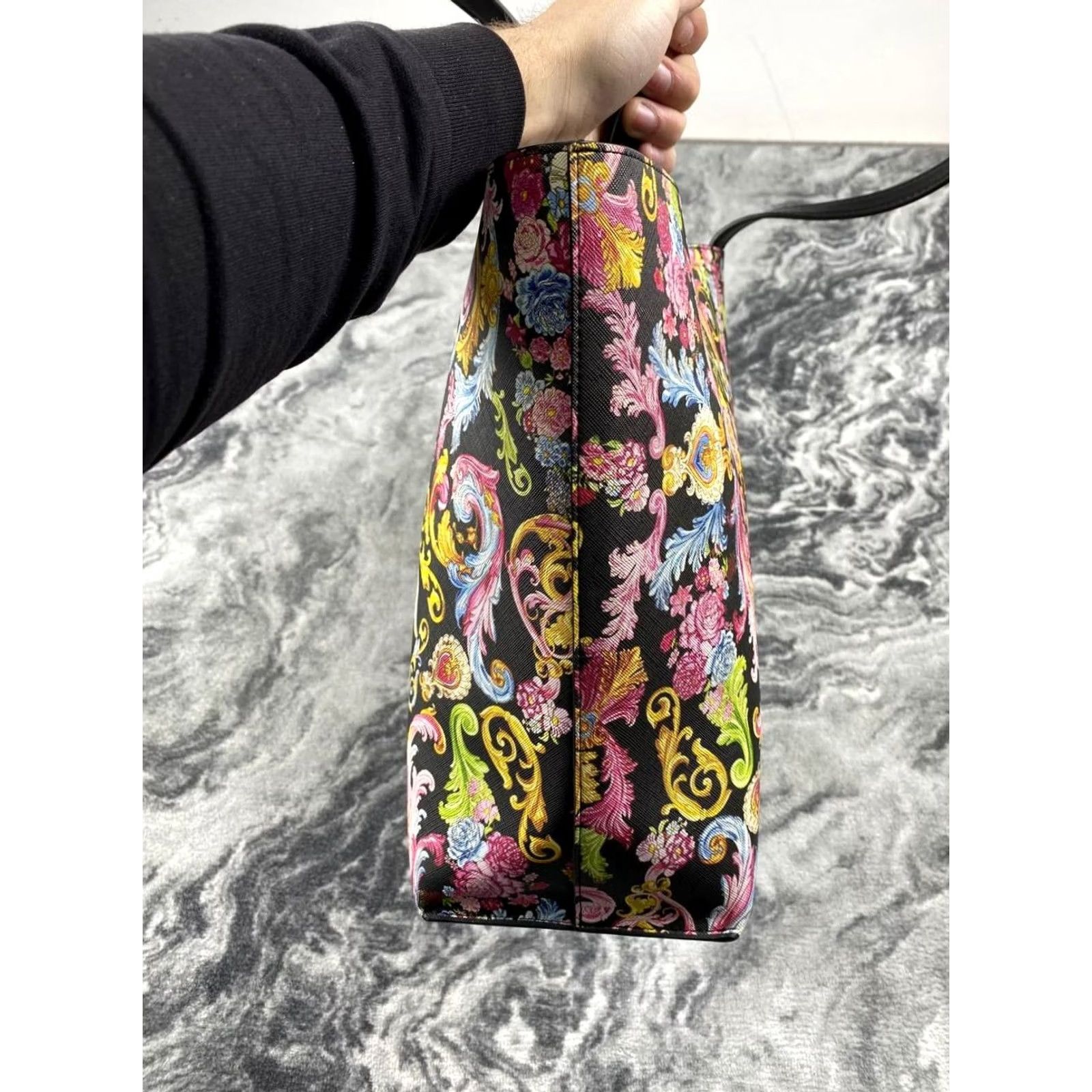 Versace Versace Jeans Couture Versailles Baroque Print Tote Bag Women Multicolor Size 36" / US 14 / IT 50 - 3 Thumbnail