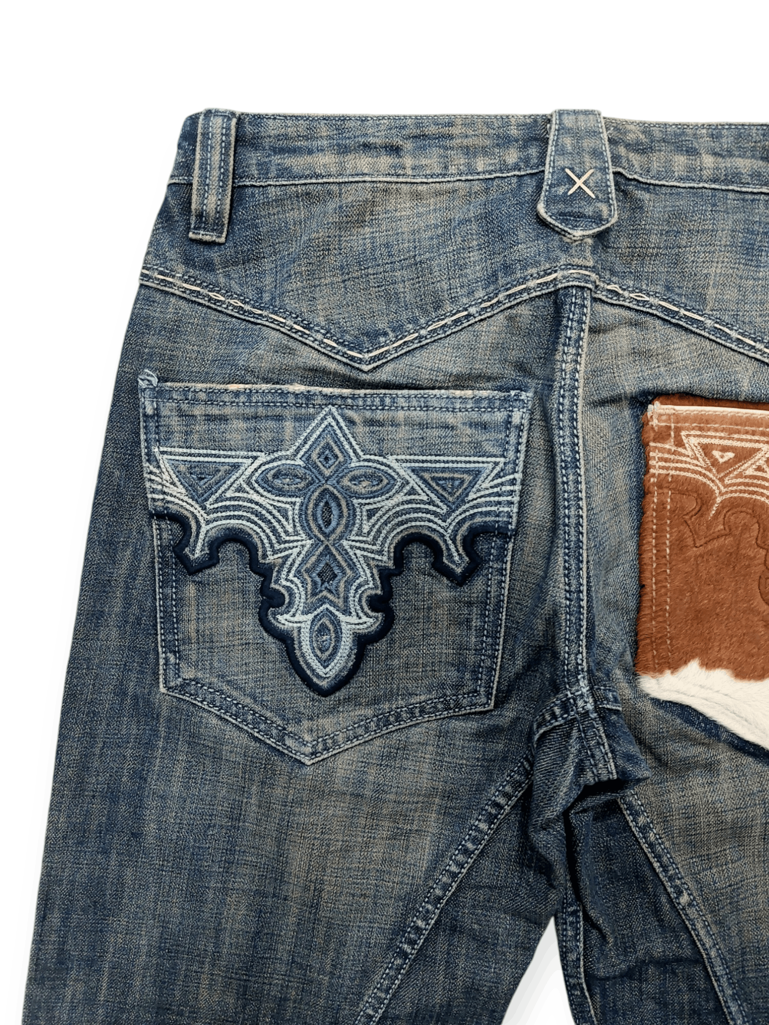 Antik Denim × If Six Was Nine Flared💥 Vintage Antik Denim Embroidered Denim Jeans Size US 31 - 19 Thumbnail