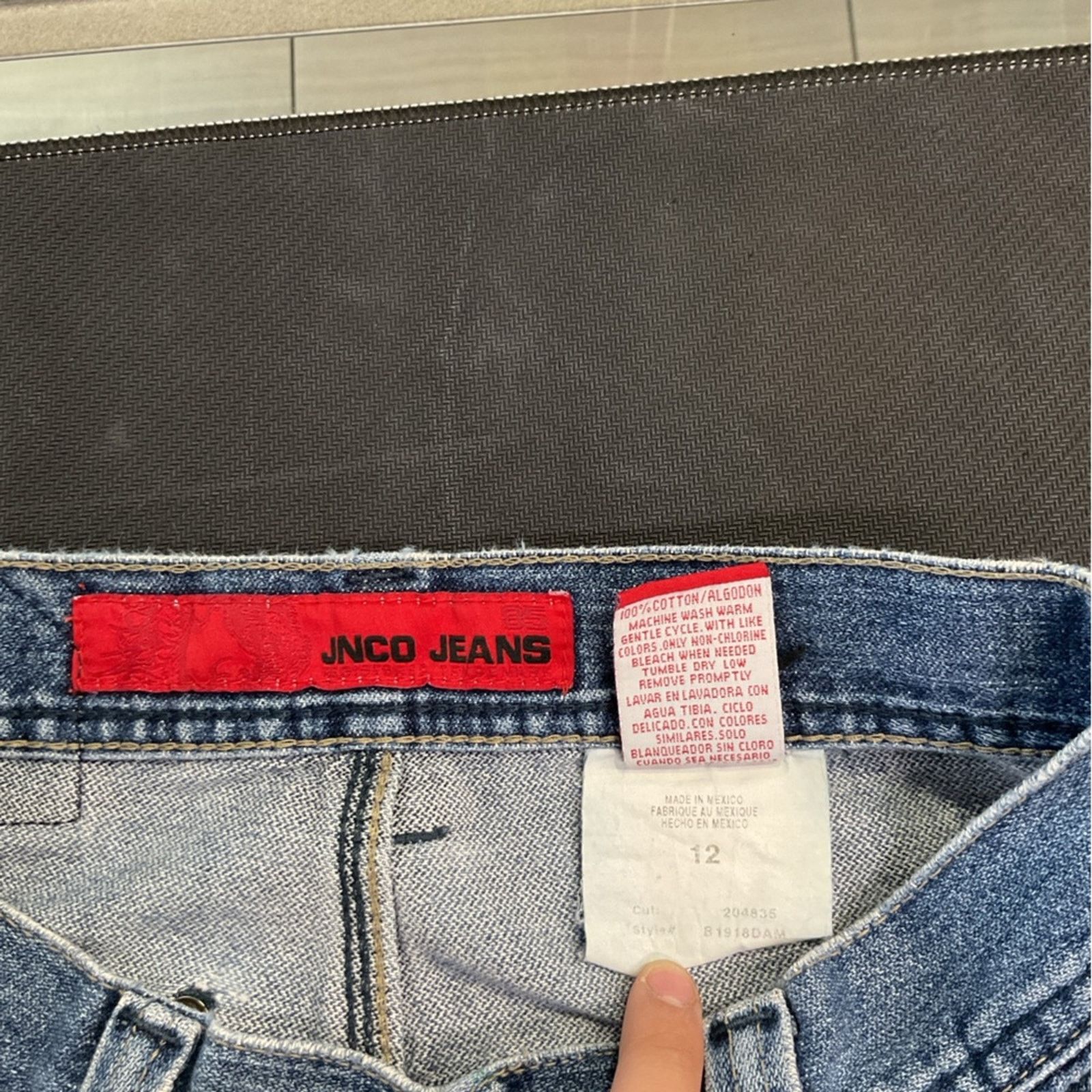 JNCO JNCO Embroidered Carpenter Blue Denim Jeans Size US 28 / EU 44 - 11 Thumbnail