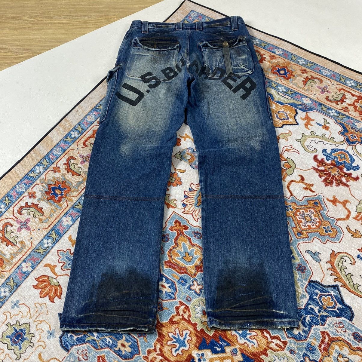 Japanese Brand Vtg Us Boarder Distressed Cargo Jeans Pants Size US 33 - 13 Thumbnail