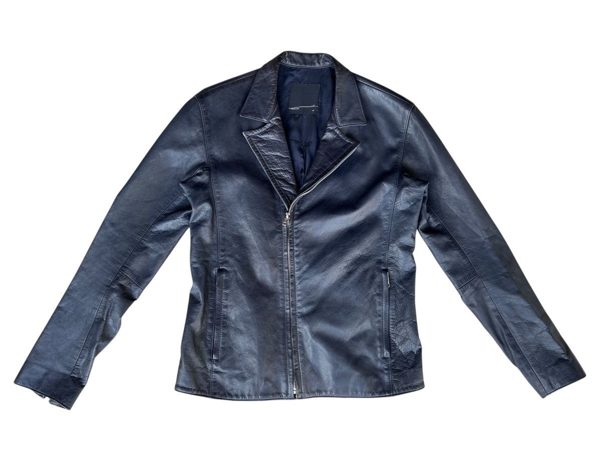 Lad Musician Lad Musician Patina Stains Dark Blue Leather Jacket Size US S / EU 44-46 / 1 - 3 Thumbnail