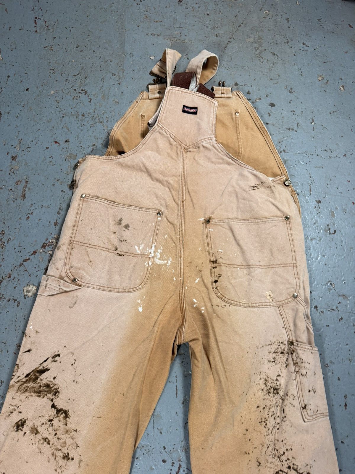 Dickies Insane Distressed Dickies Beige Painter Overalls Size US 42 / EU 58 - 5 Thumbnail