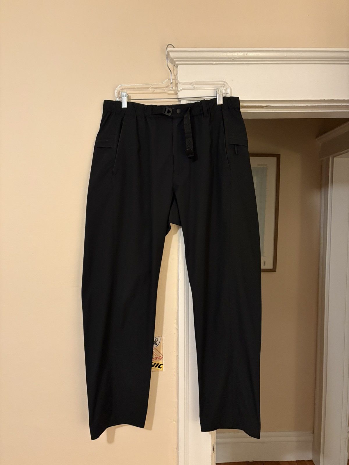 Goldwin Goldwin Tech Trousers, Black, adjustable waist 34-38 Size US 36 / EU 52 - 1 Thumbnail