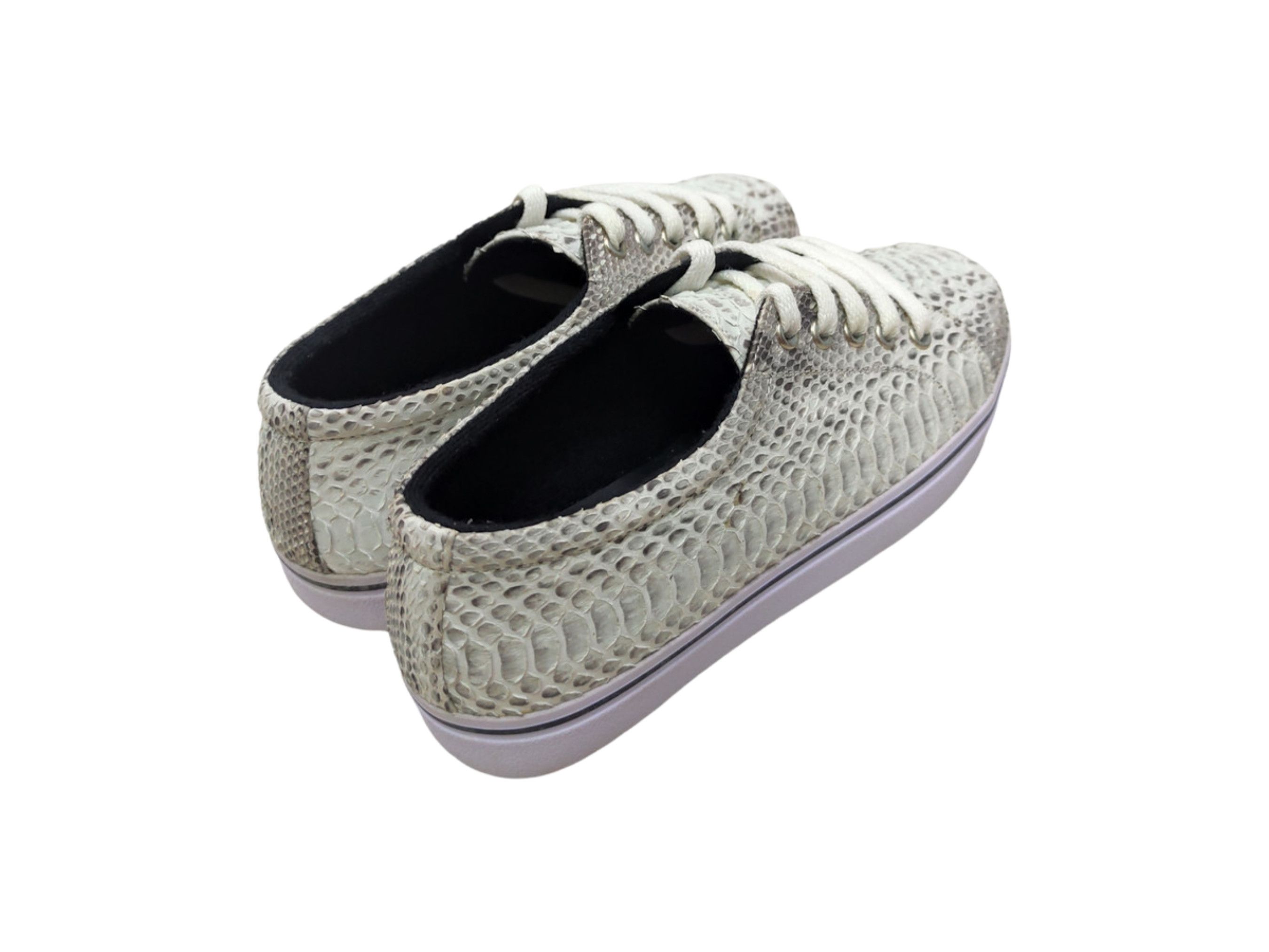 Handmade Snakeskin Casual Sneakers Size US 7 / EU 40 - 4 Thumbnail