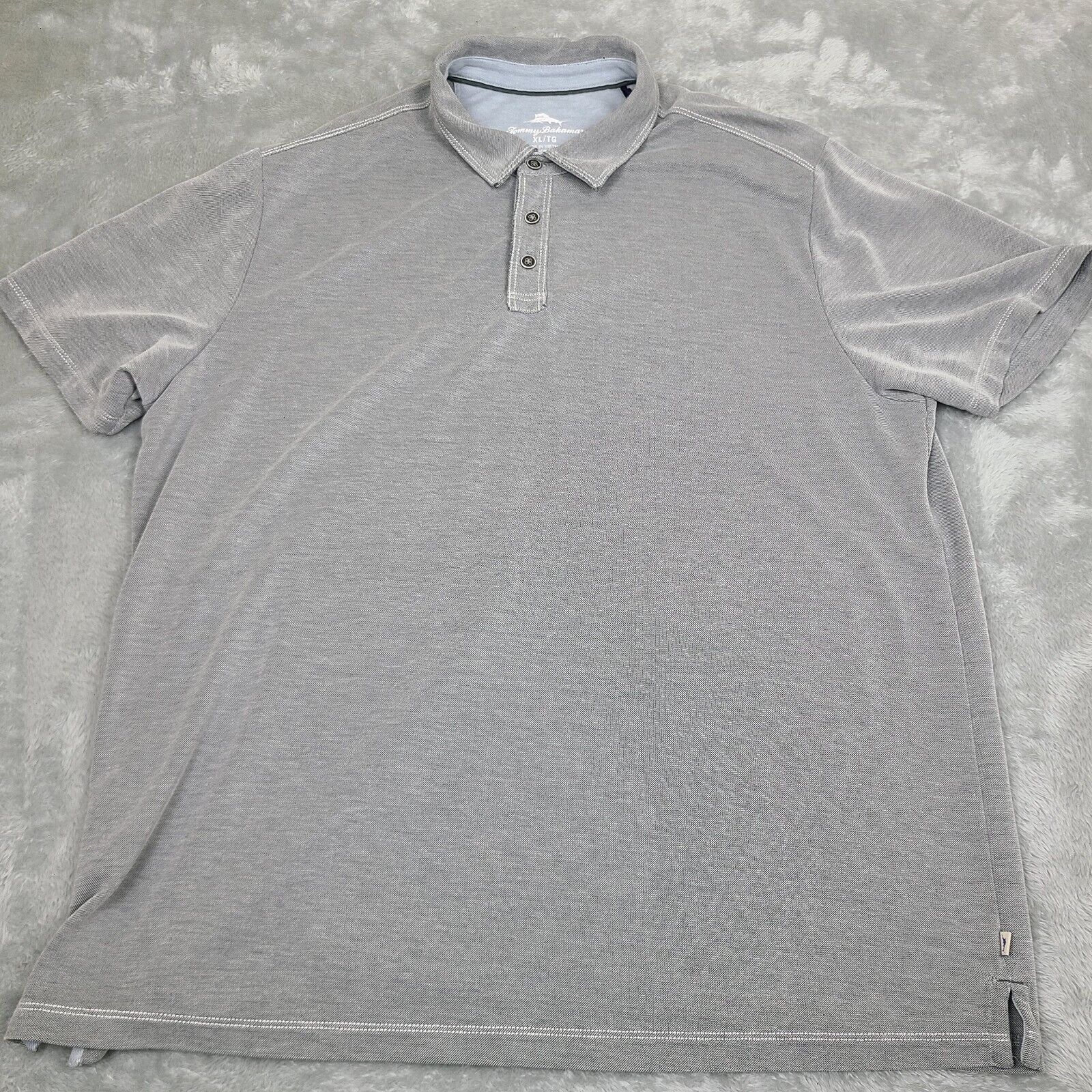 Tommy Bahama Tommy Bahama Shirt Mens XL Grey Short Sleeve Polo Embroidere Size US XL / EU 56 / 4 - 1 Thumbnail