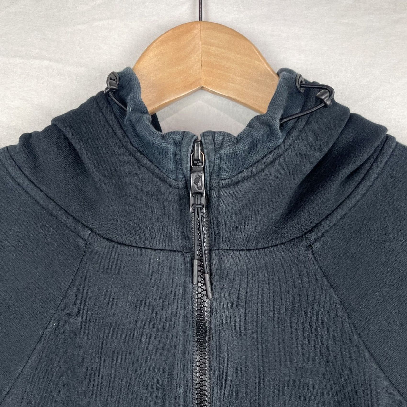 Nike Nike Hoodie Womens Large Black Full Zip Tech Fleece Sportswear Size L / US 10 / IT 46 - 4 Thumbnail