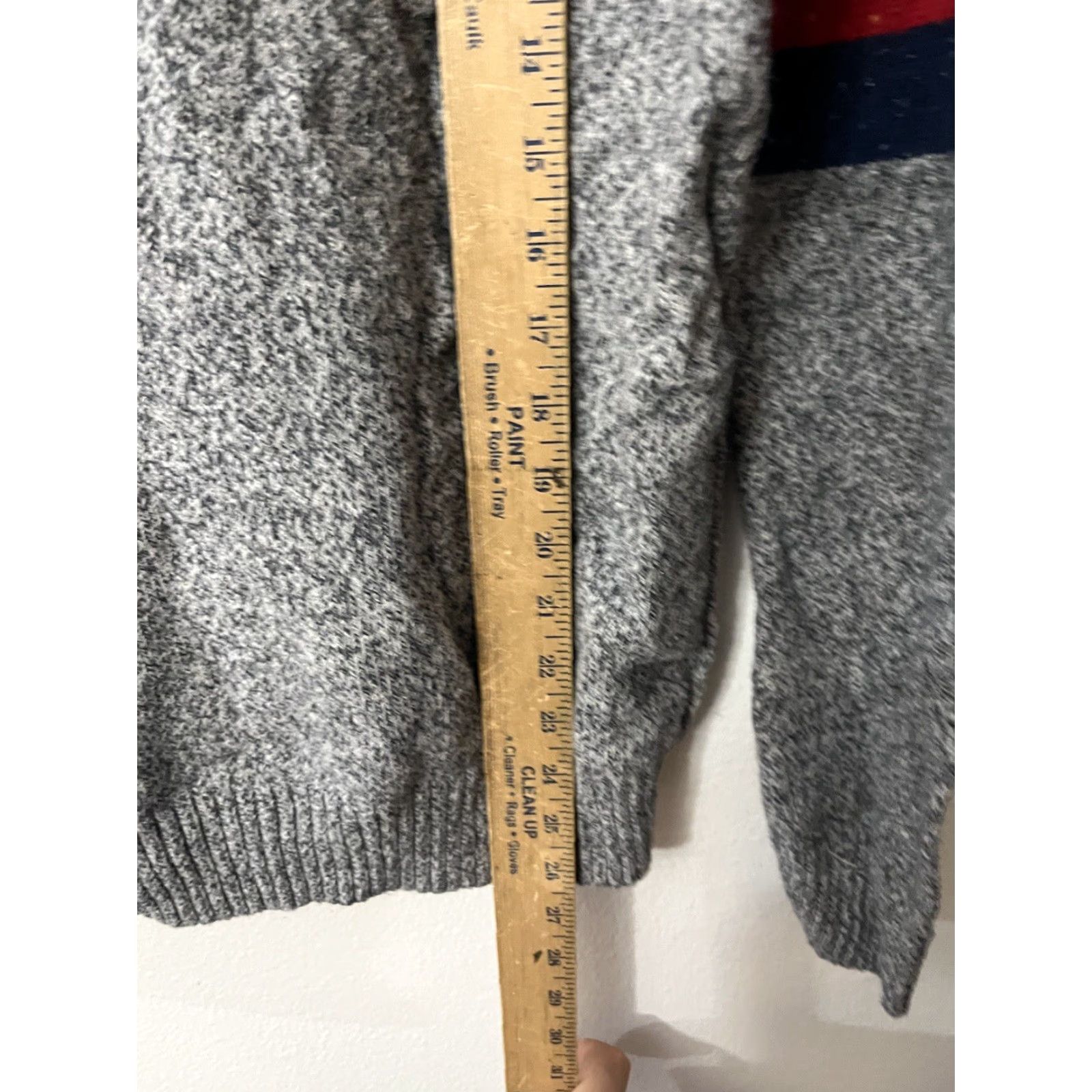 Gap Gap Sweater Mens Medium Charcoal Gray Cotton Wool Blend V-Neck Long Sleev Size US M / EU 48-50 / 2 - 5 Thumbnail