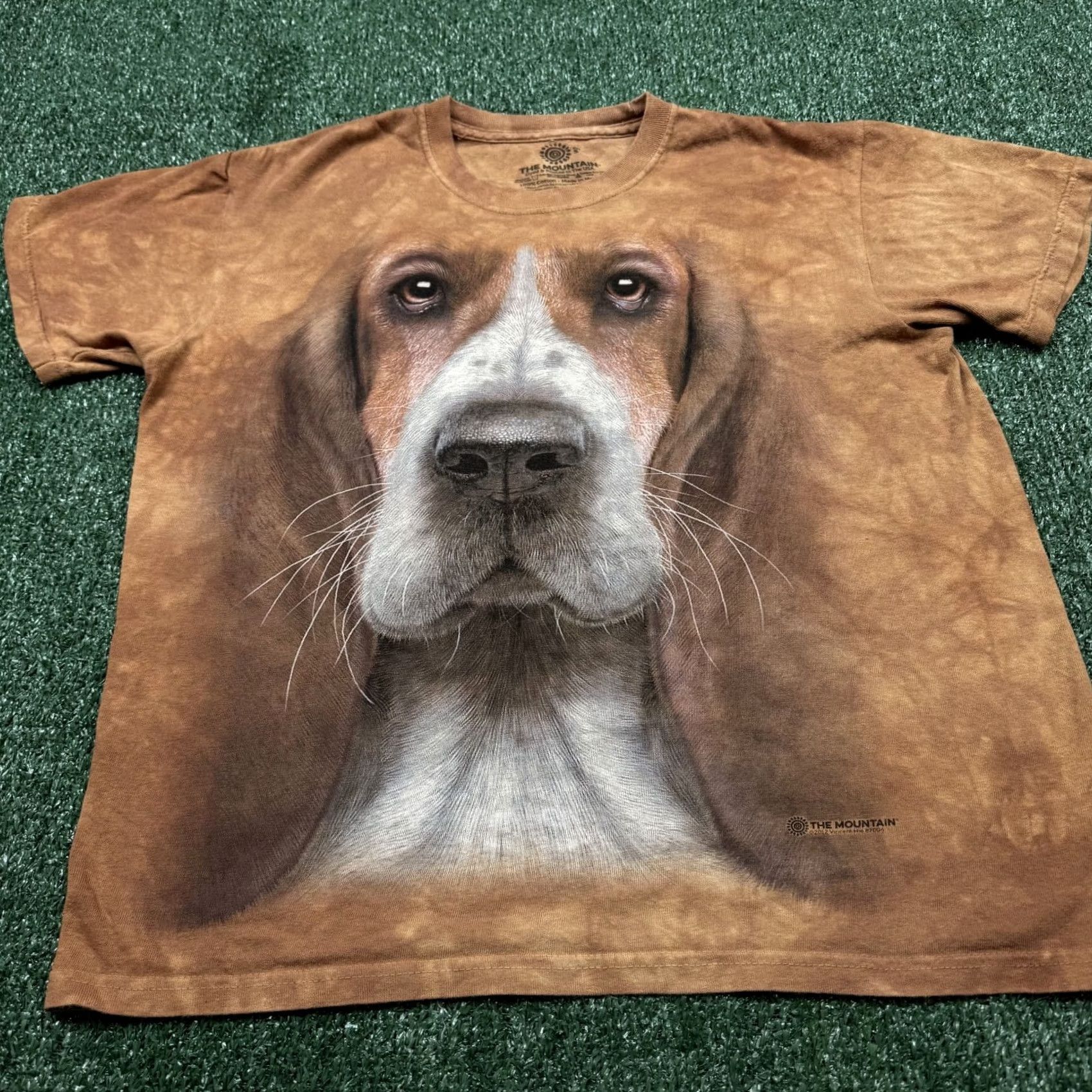 The Mountain The Mountain Graphic T Shirt Men S Brown Short Sleeve Dog Logo Casual Tee Size US S / EU 44-46 / 1 - 3 Thumbnail