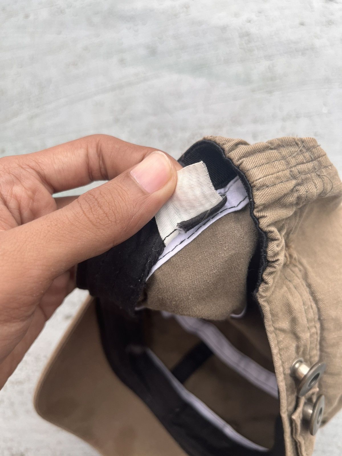 Japanese Brand × KMRii × Le Grande Bleu (L.G.B.) TWO FOLD DISTRESSED STUDED HAT Size ONE SIZE - 2 Thumbnail