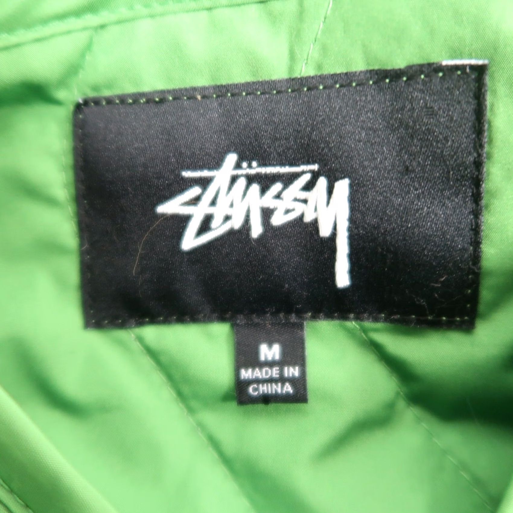 Vintage Stussy Jacket Zip Off Quilted Liner Green Womens M Regular Long Sleeve Solid Zip Front Short Coat Casual Fall Winter Spring Vest option Size M / US 6-8 / IT 42-44 - 5 Thumbnail