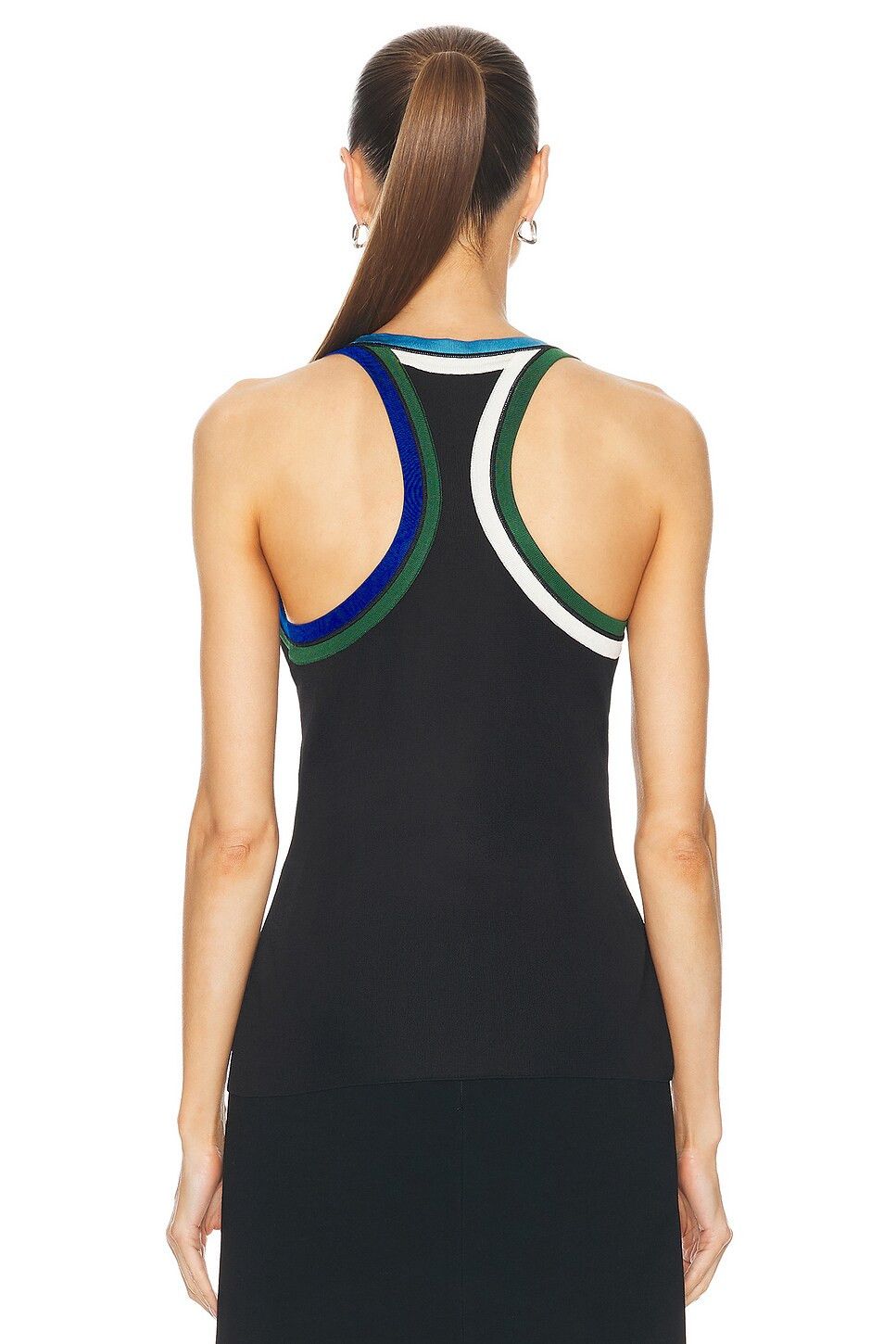 Salvatore Ferragamo o1s1rm0126 Racerback Tank Top in Multicolor Size S / US 4 / IT 40 - 3 Thumbnail