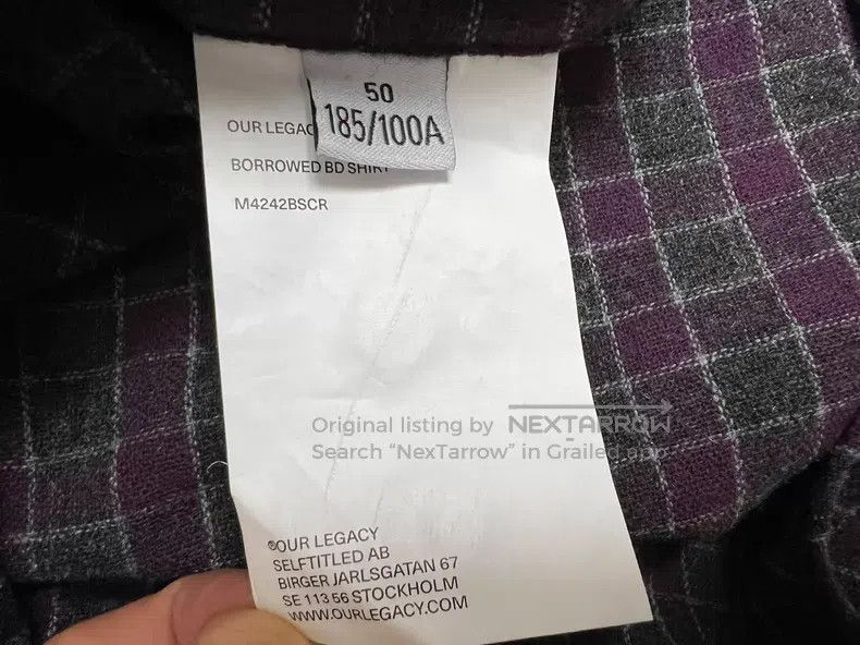 Our Legacy Our Legacy Long Sleeve Plaid Shirt Size US M / EU 48-50 / 2 - 6 Thumbnail