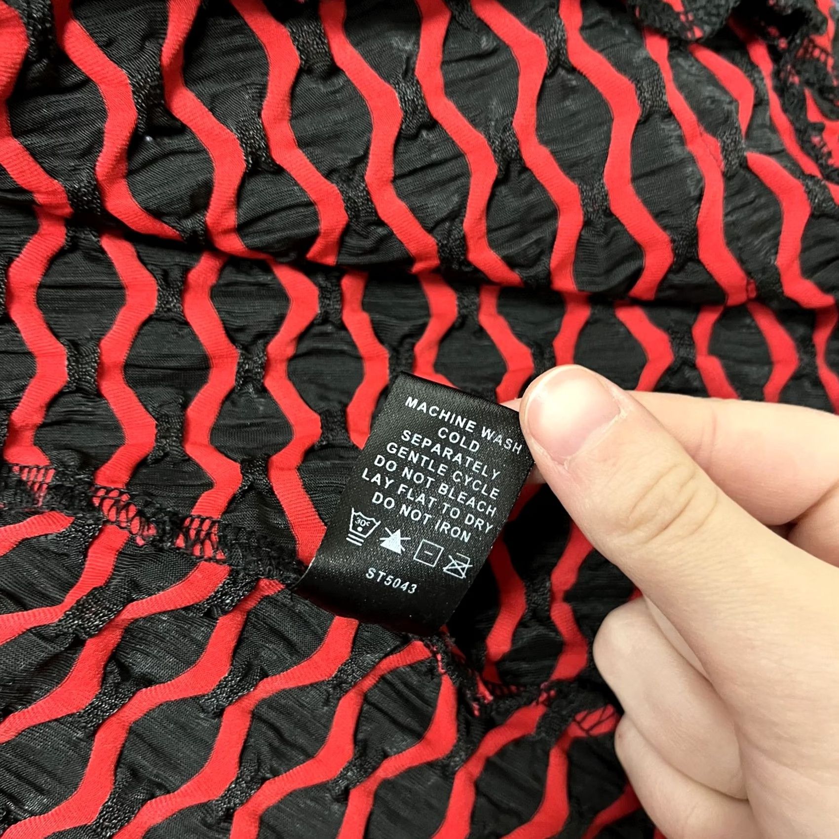 Vintage Peck & Peck Jacket Womens Large Red Black Geometric Textured Open Front Pockets Vintage No L Short Jacket Coat Casual Spring Summer Fall Womens Size L / US 10 / IT 46 - 4 Thumbnail