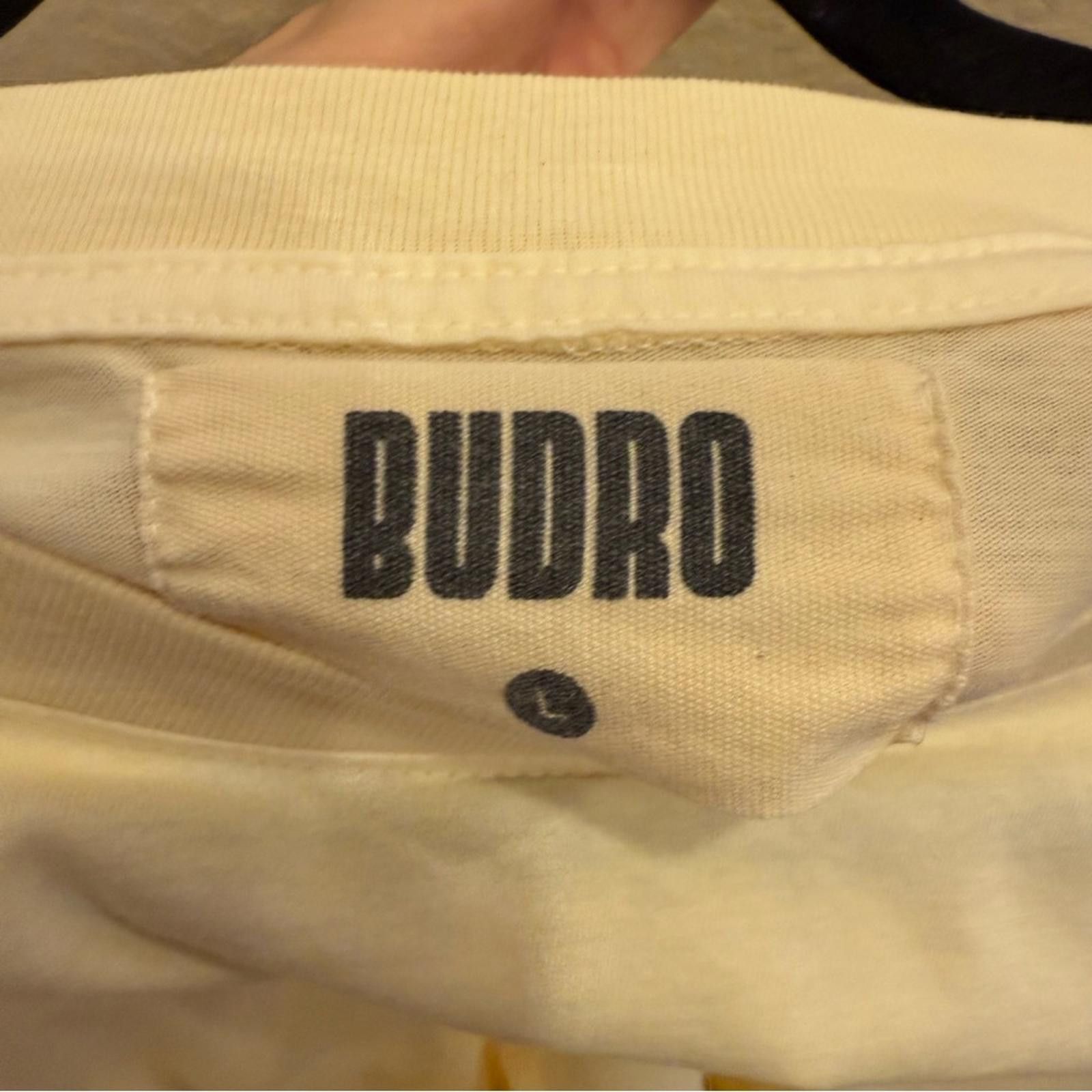 Other Budro Men’s 100% Cotton Cream Logo Shirt sz L Size US L / EU 52-54 / 3 - 5 Thumbnail