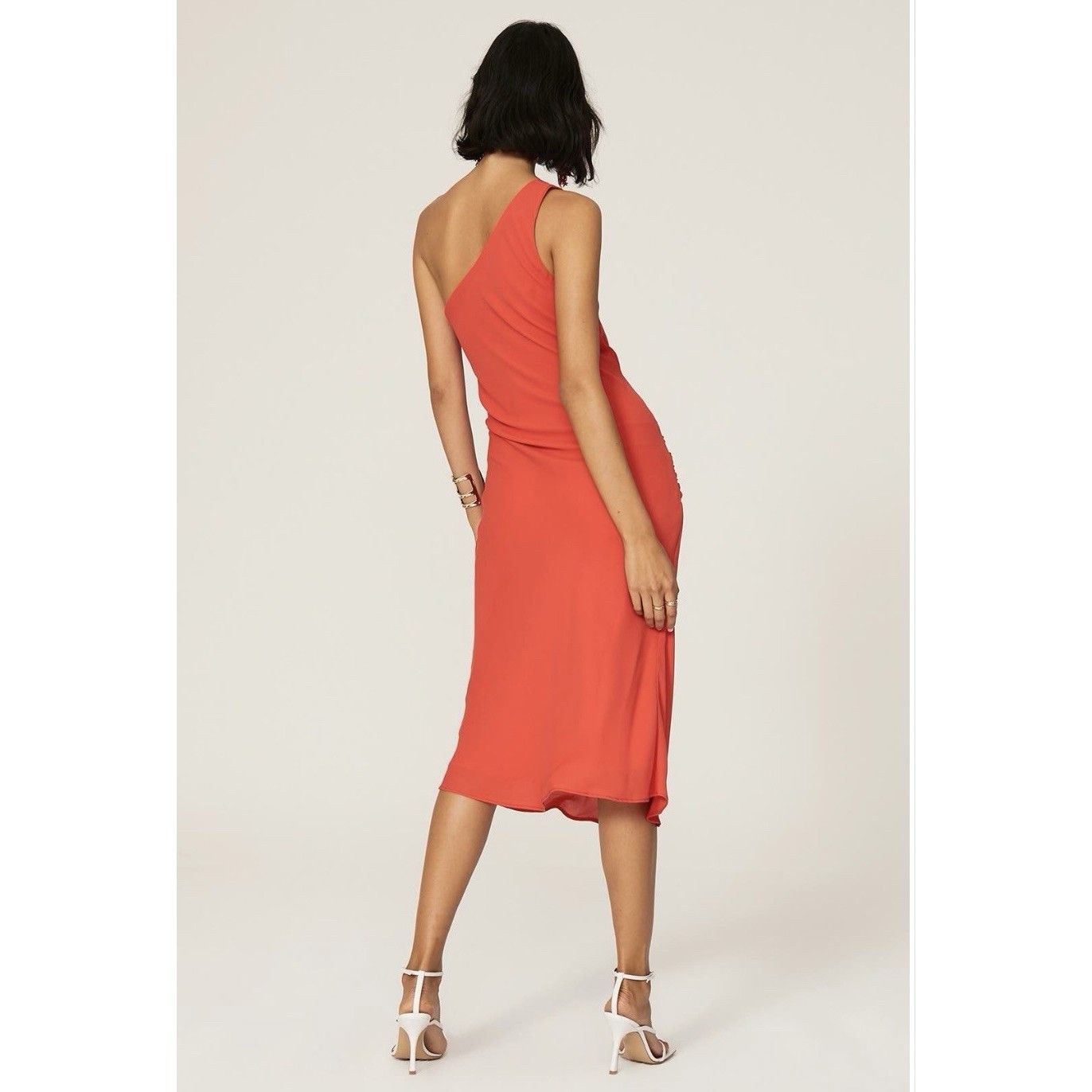 Krisa Krisa One Shoulder Bias Dress Msrp $207 - Size Small Size S / US 4 / IT 40 - 4 Thumbnail
