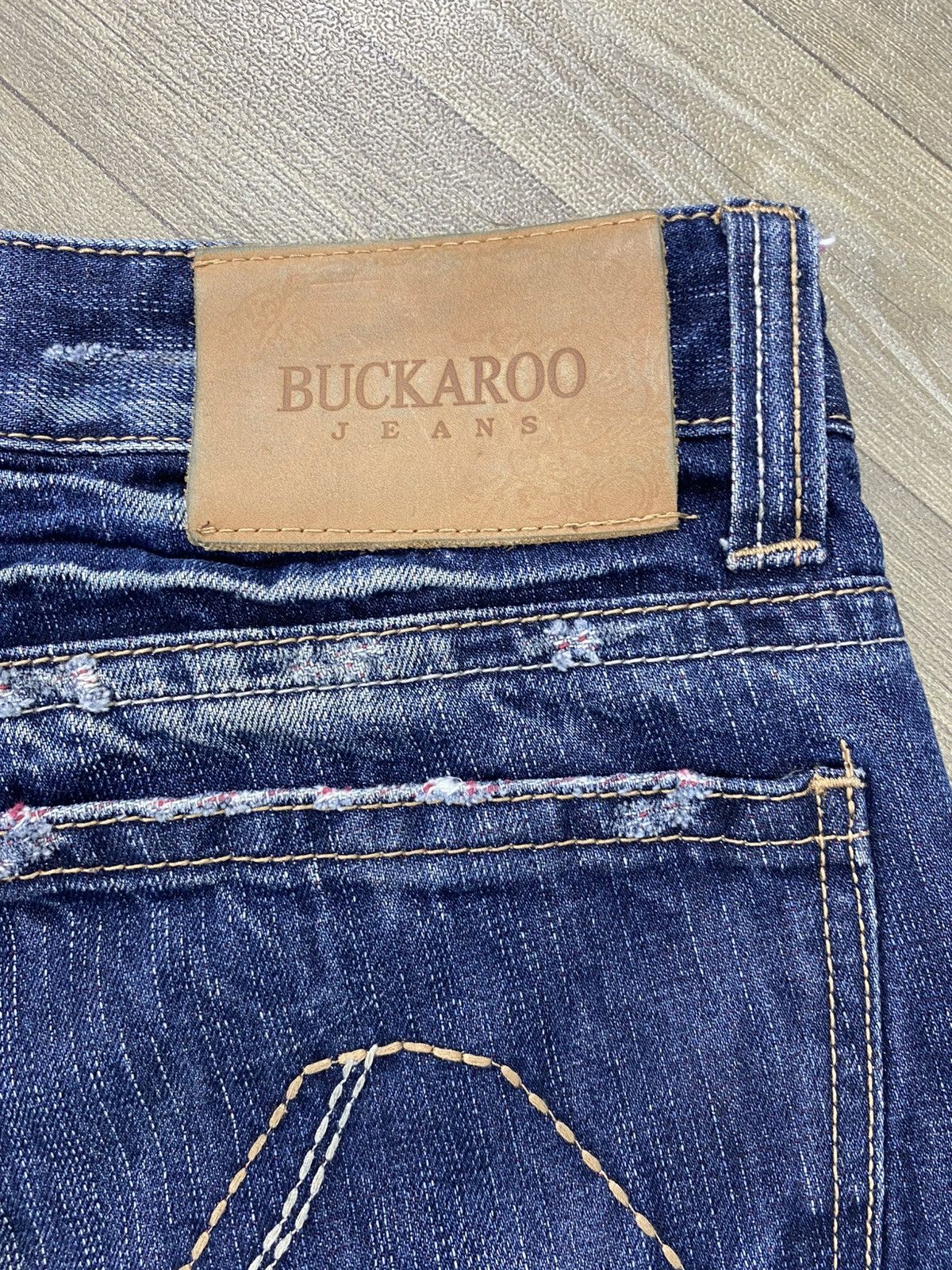 If Six Was Nine 2000s Buckaroo Distressed Faded Kmrii Lgb Punk Style Jeans Size US 34 / EU 50 - 14 Thumbnail