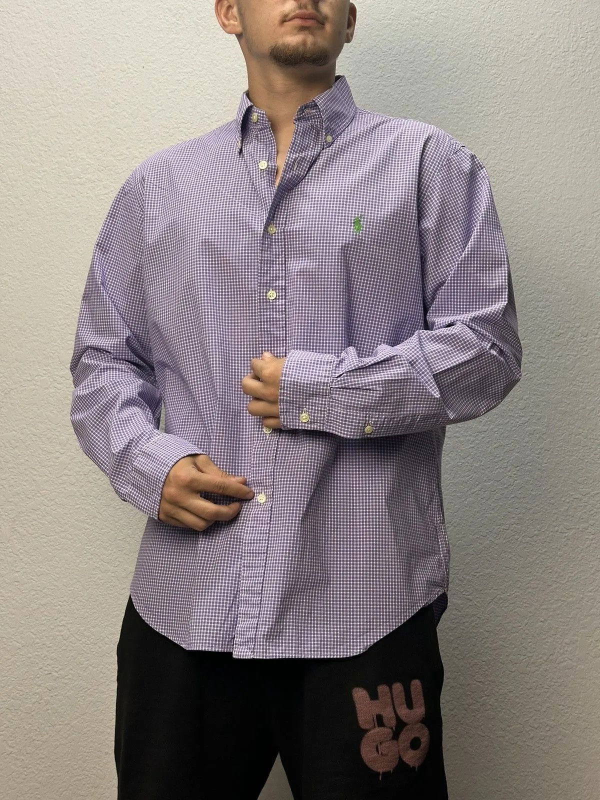 Polo Ralph Lauren Shirt Purple Label Polo Ralph Lauren Distressed Double RRL Size US L / EU 52-54 / 3 - 1 Thumbnail