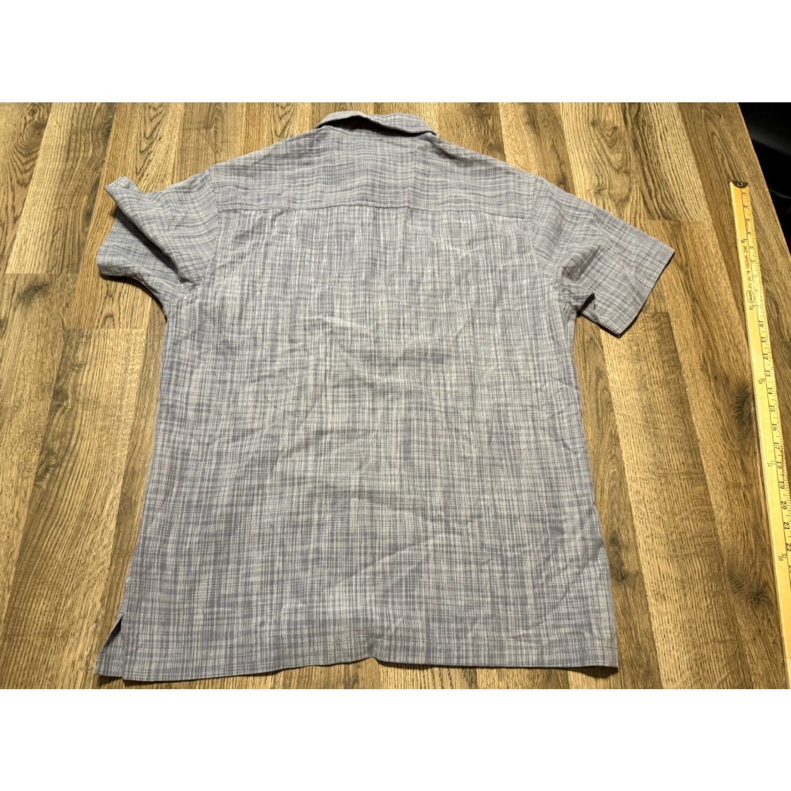 Vintage Age of Wisdom Shirt Mens Size M Grey White Short Sleeve Button Up Size US M / EU 48-50 / 2 - 2 Thumbnail