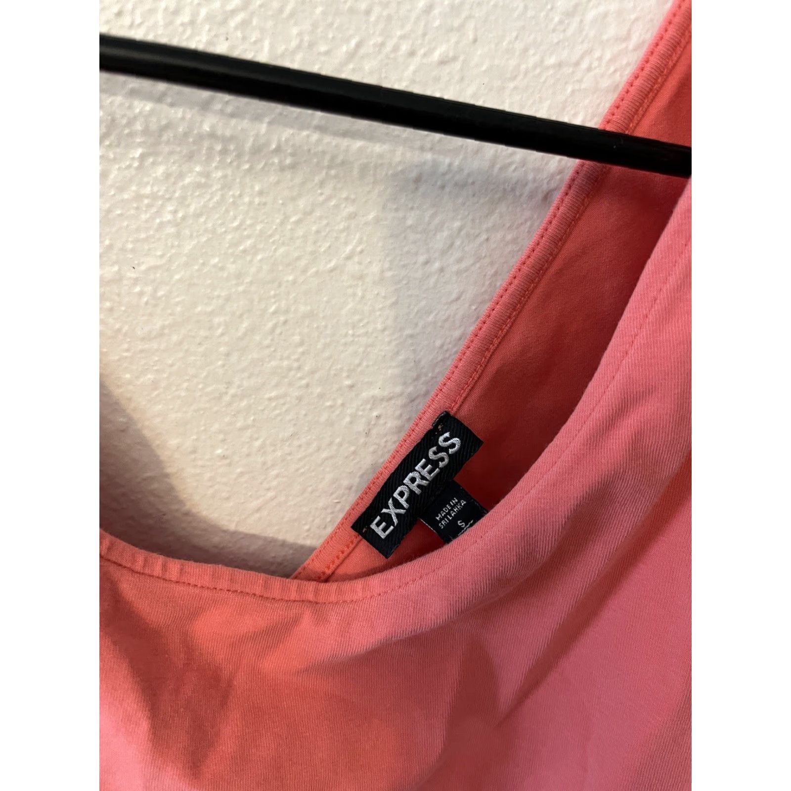 Express Express Pink Blouse Tank Top Peplum Back Strappy Coral Beach S Size S / US 4 / IT 40 - 2 Thumbnail