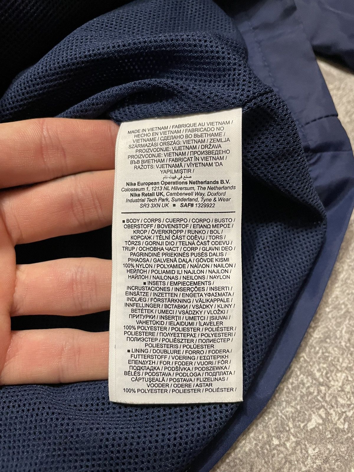 Vintage Nike Nylon Track Jacket Drill
