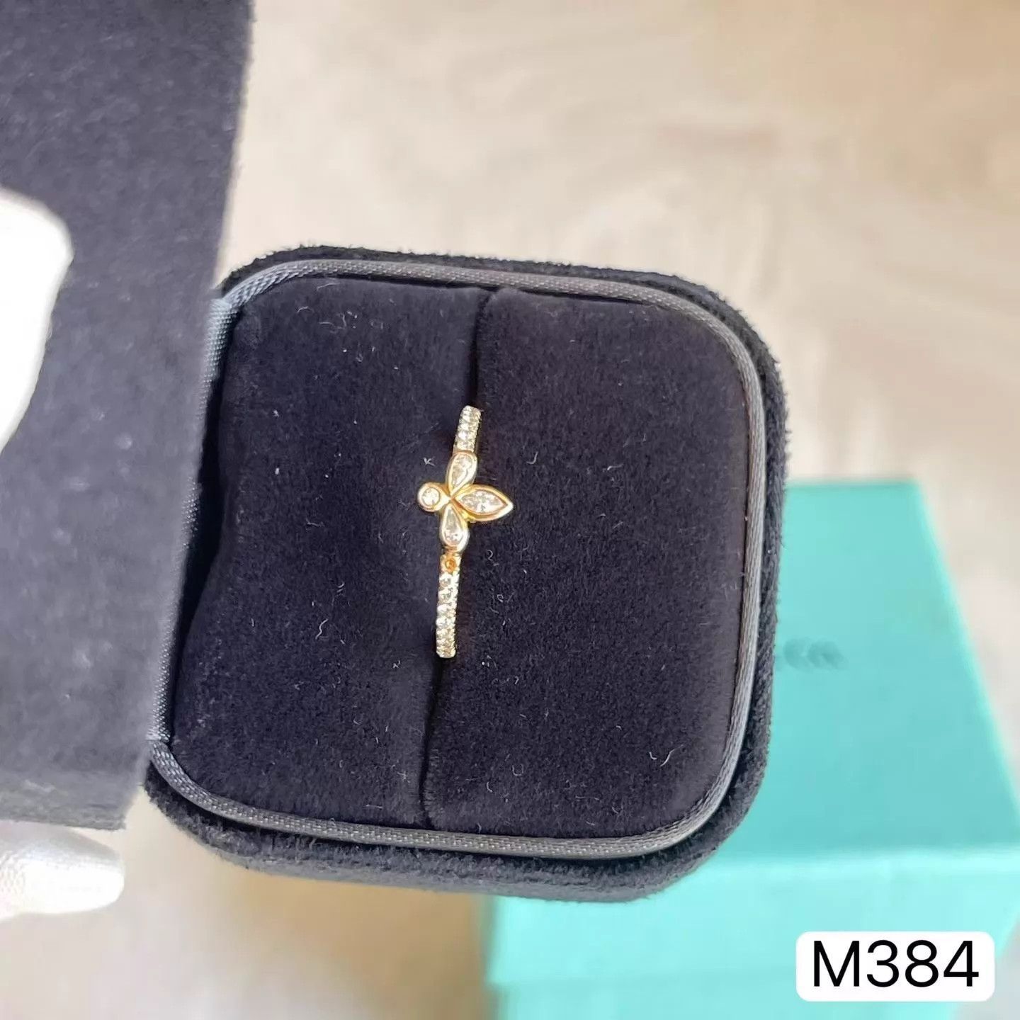 Tiffany & Co. Tiffany Rose Gold Diamond Ring Size 47 (New, Boxed) Size ONE SIZE - 4 Thumbnail