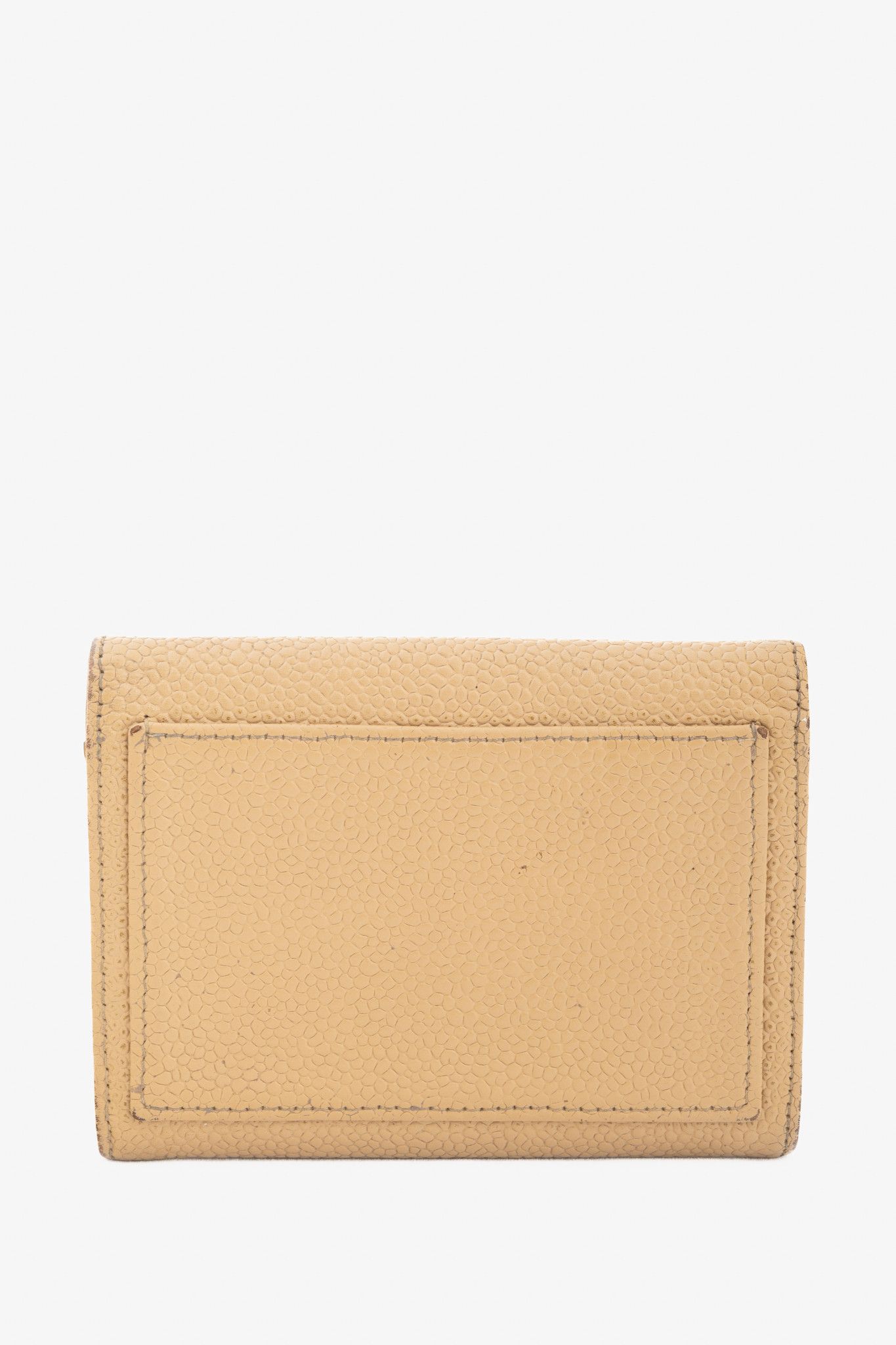 Chanel Chanel Tan Caviar Leather CC Card Holder Size ONE SIZE - 3 Thumbnail