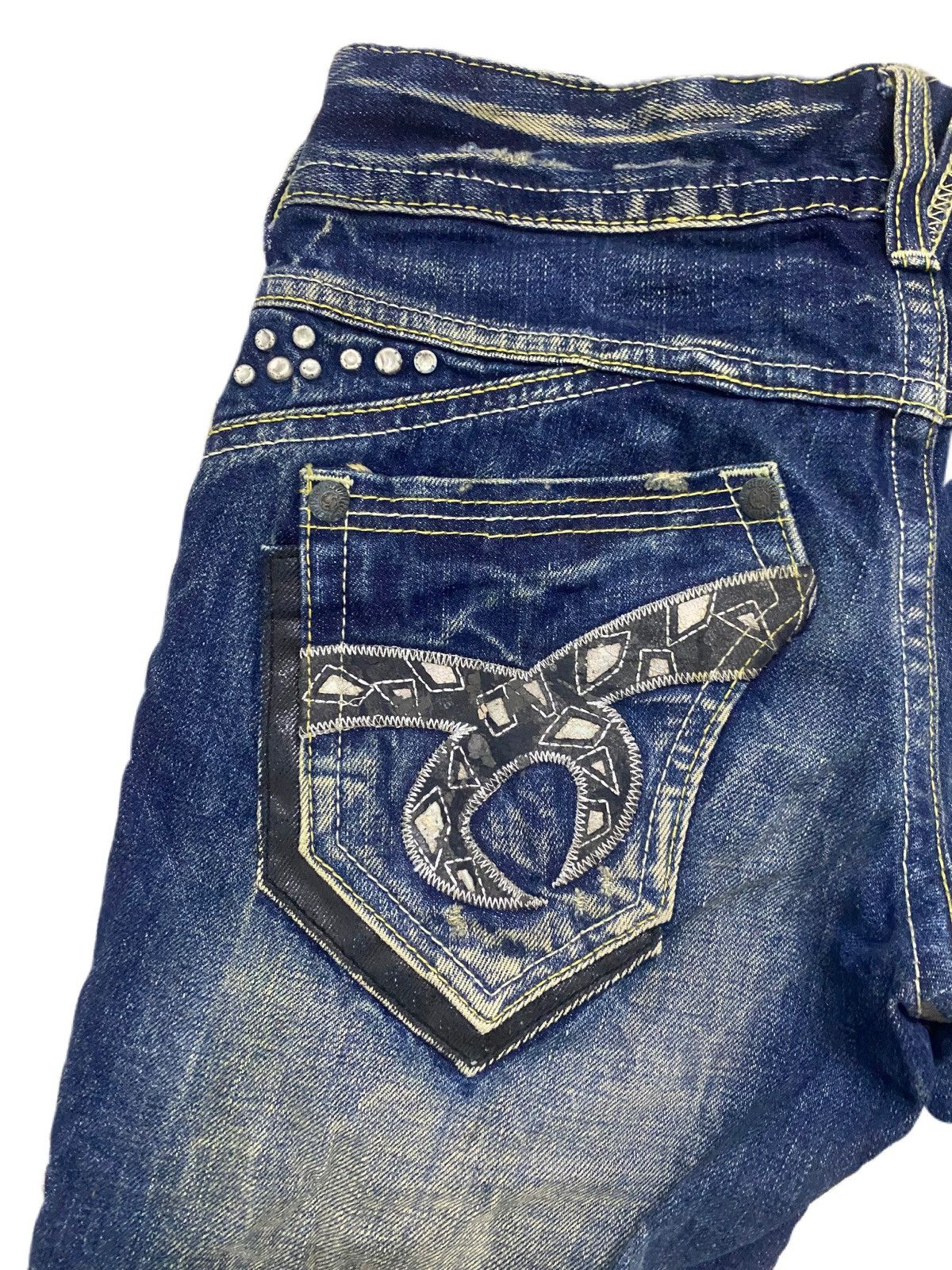 If Six Was Nine × Japanese Brand FLARE STYLE JIMMY HENDRIX RED PEPPER JEANS Size US 30 / EU 46 - 7 Thumbnail
