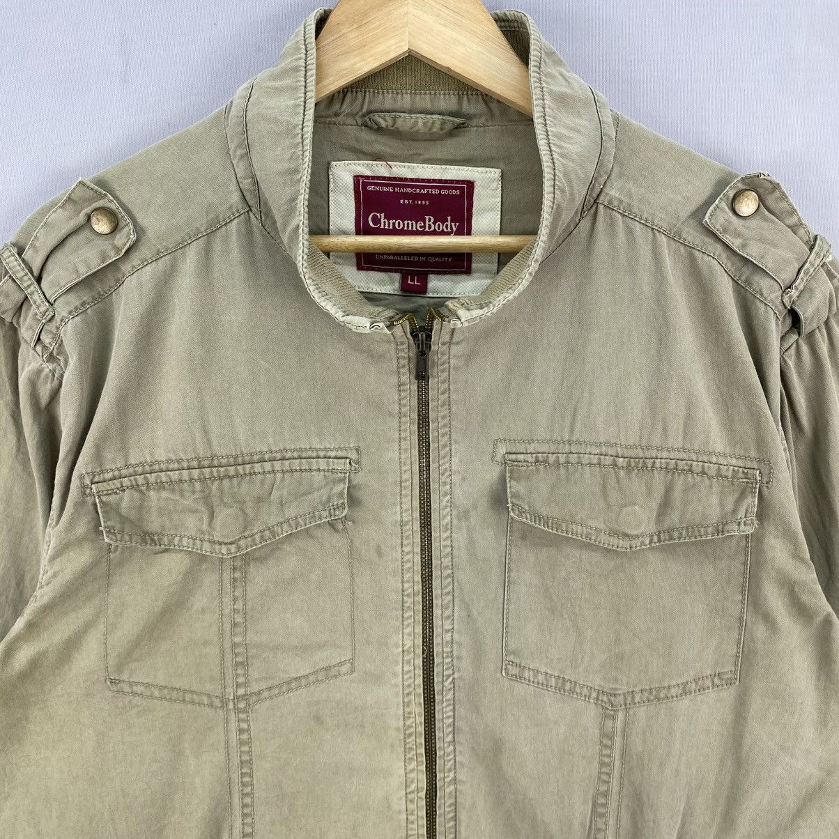 Japanese Brand Vintage Y2K Chrome Body Zipper Jacket Size US L / EU 52-54 / 3 - 6 Thumbnail