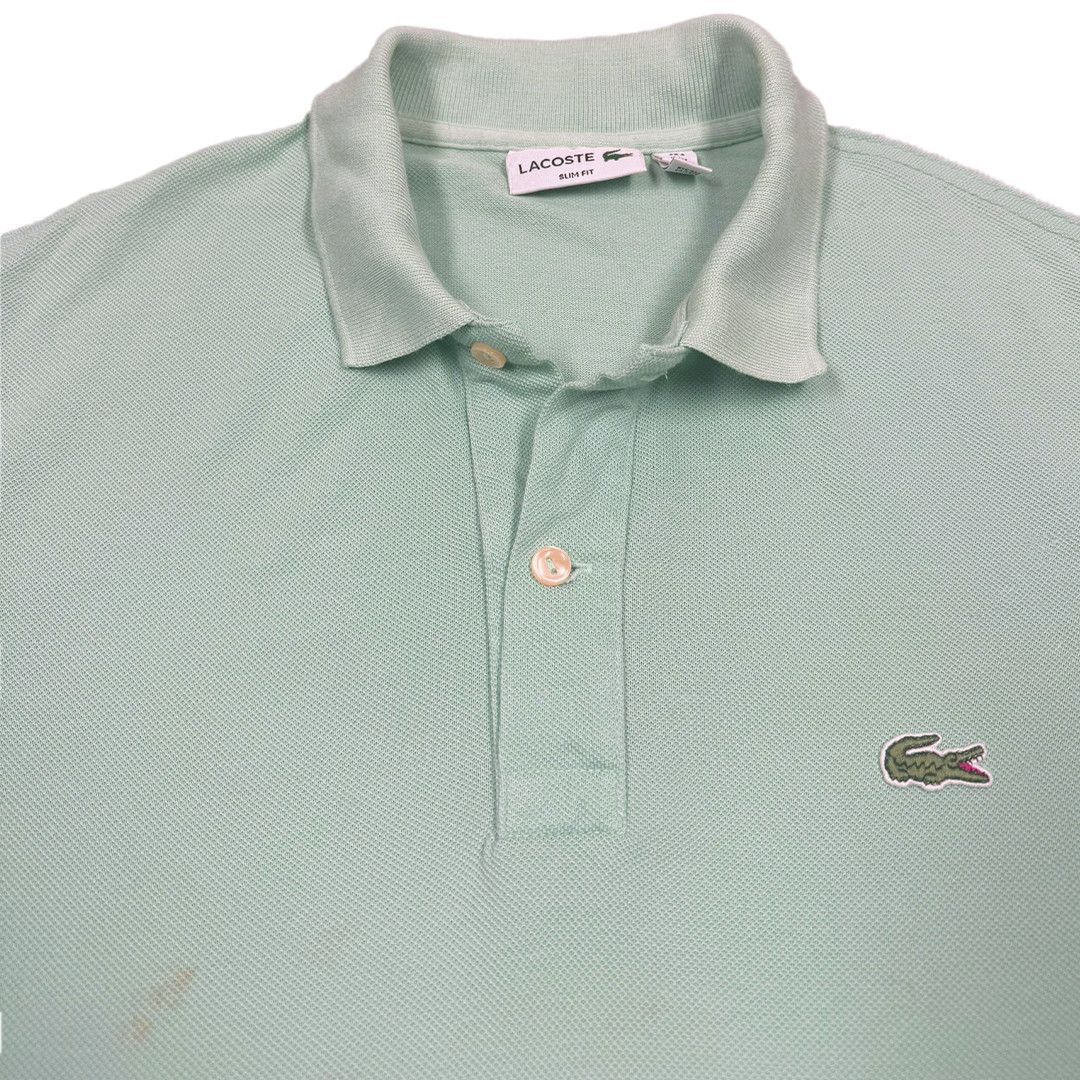 Lacoste Lacoste - Cyan Polo Shirt - Cyan - M (Slim Fit) Size US M / EU 48-50 / 2 - 4 Thumbnail