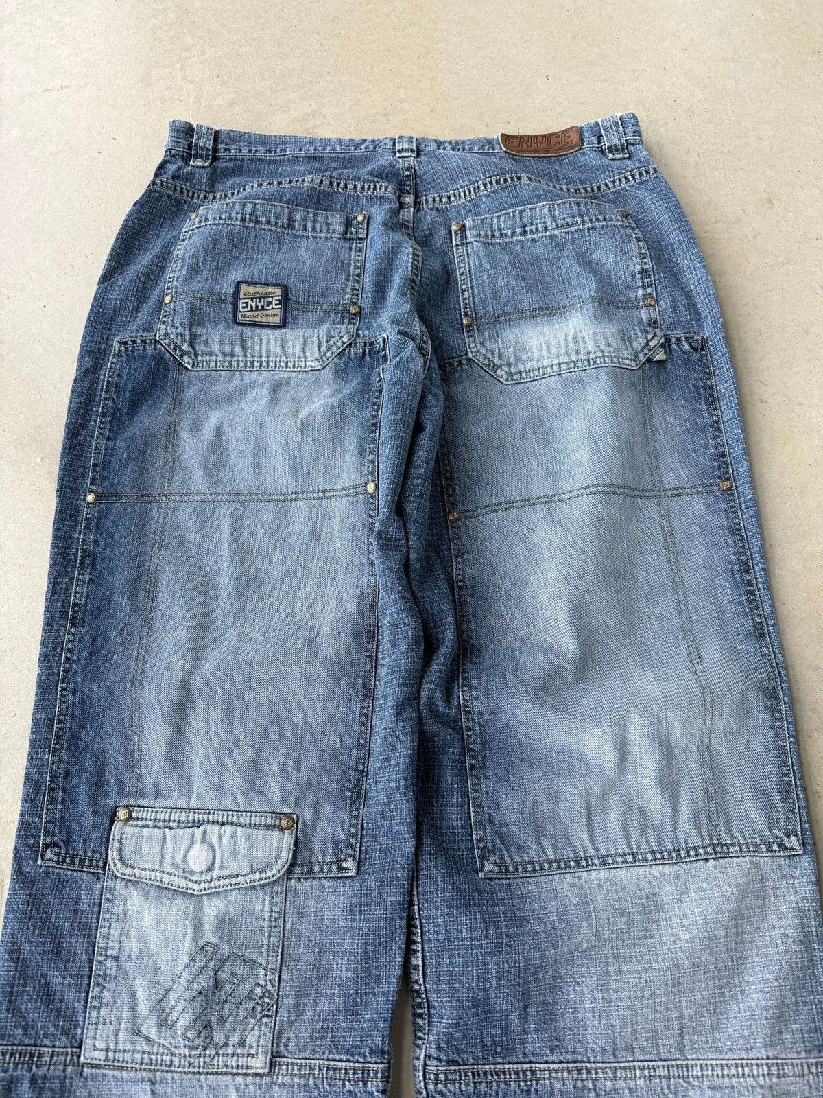 Enyce Vintage Y2K Enyce Multi pocket Baggy Denim Pants Size US 38 / EU 54 - 4 Thumbnail