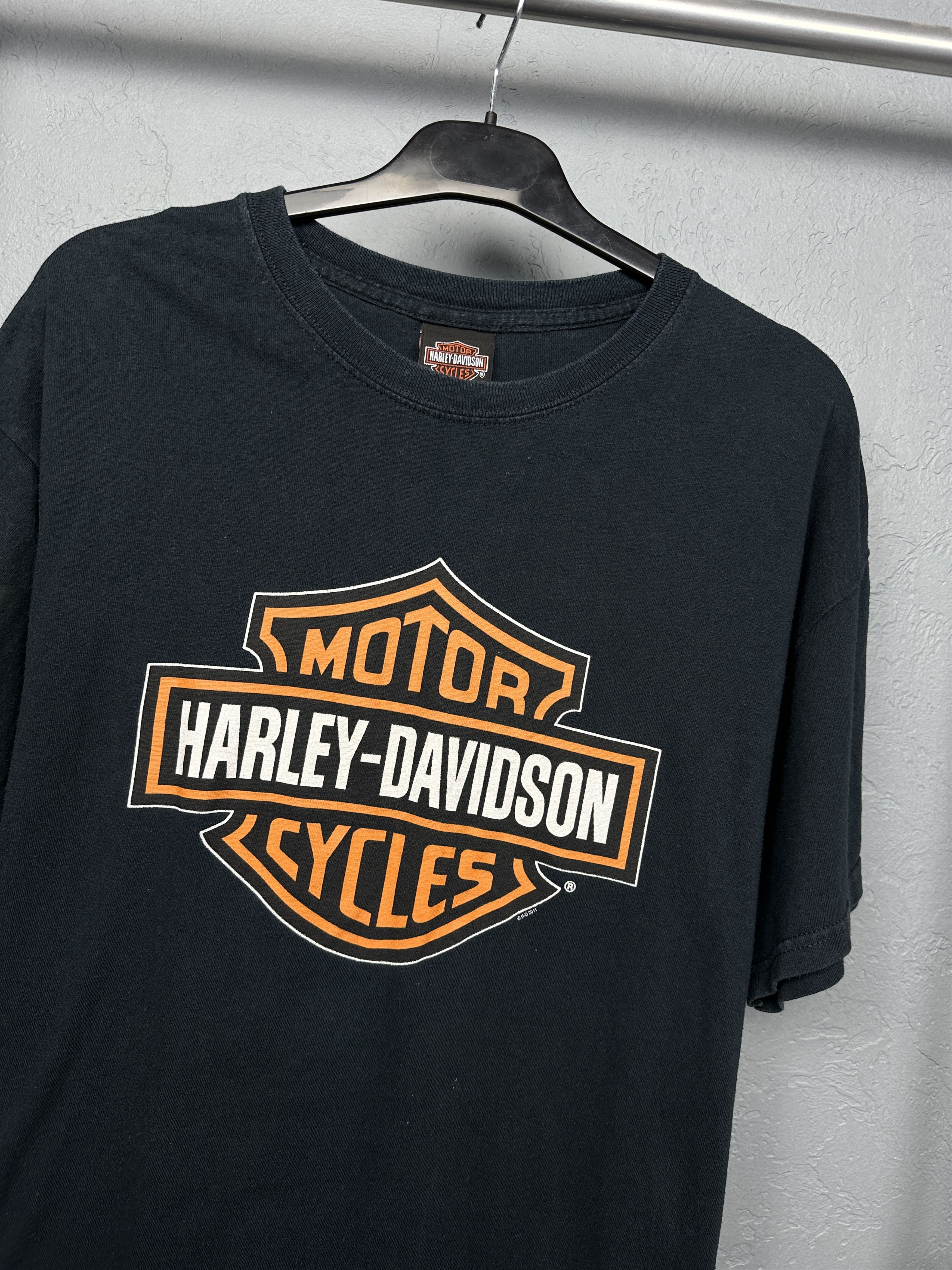 Harley Davidson Harley Davidson Newcastle 2011 Big Logo Mens T-Shirt Tee Size US L / EU 52-54 / 3 - 2 Thumbnail