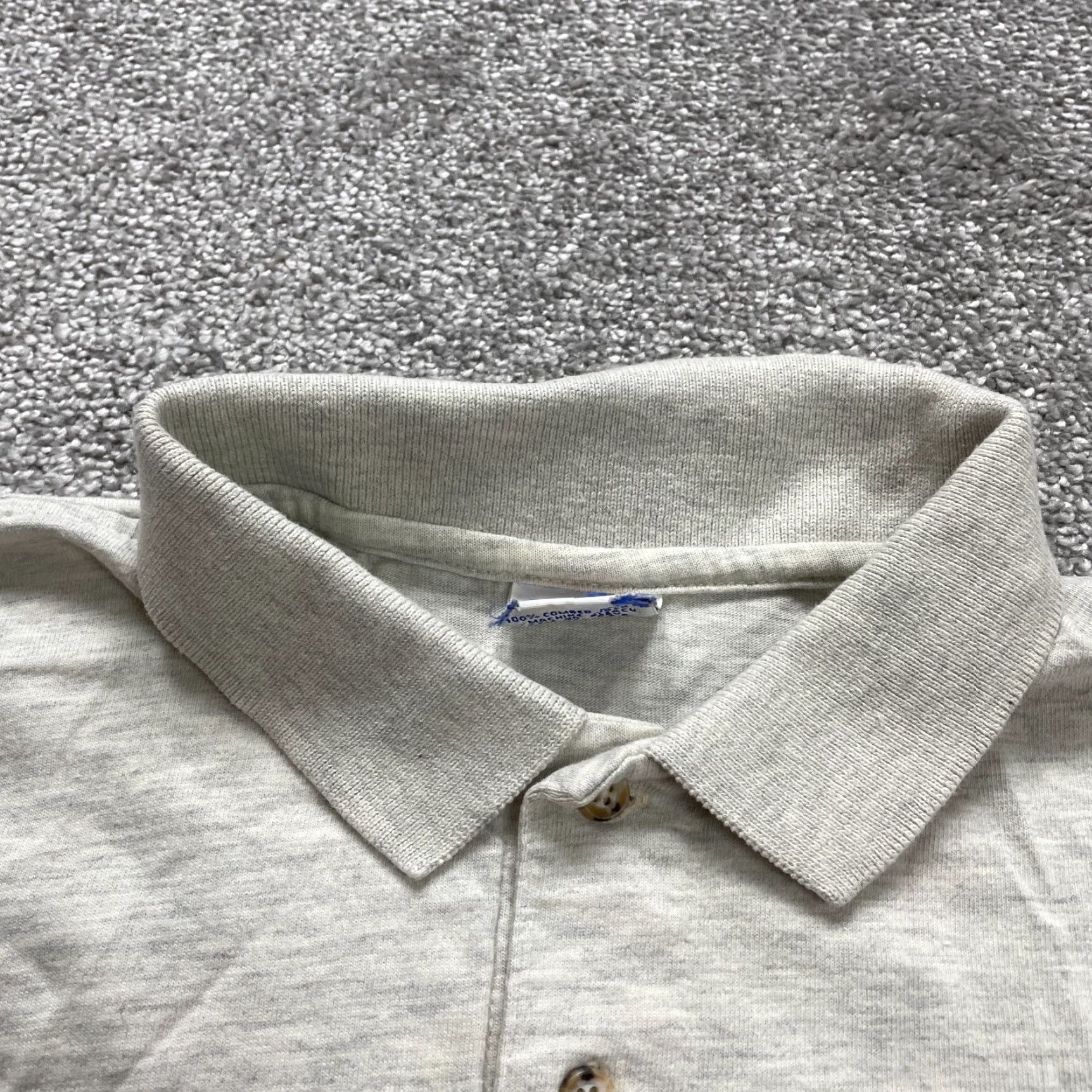 Vintage Crazy Shirts Polo Mens Small Gray 100% Cotton Maui Waveriders Casual Outdoor Top Mens Size US S / EU 44-46 / 1 - 4 Thumbnail