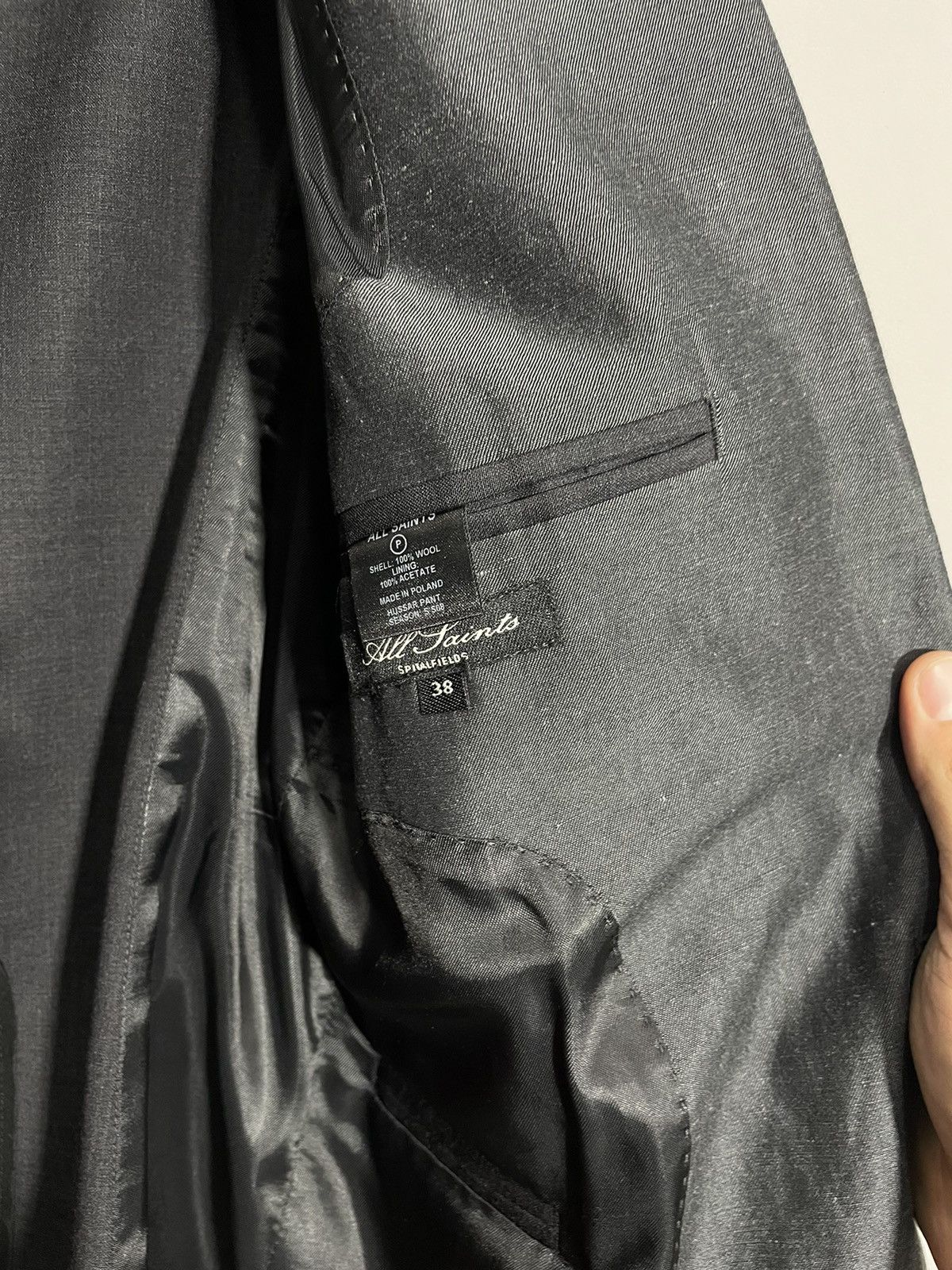 Allsaints All Saints Spitalfields dark graphite blazer size 38 Size XS / US 0-2 / IT 36-38 - 10 Thumbnail