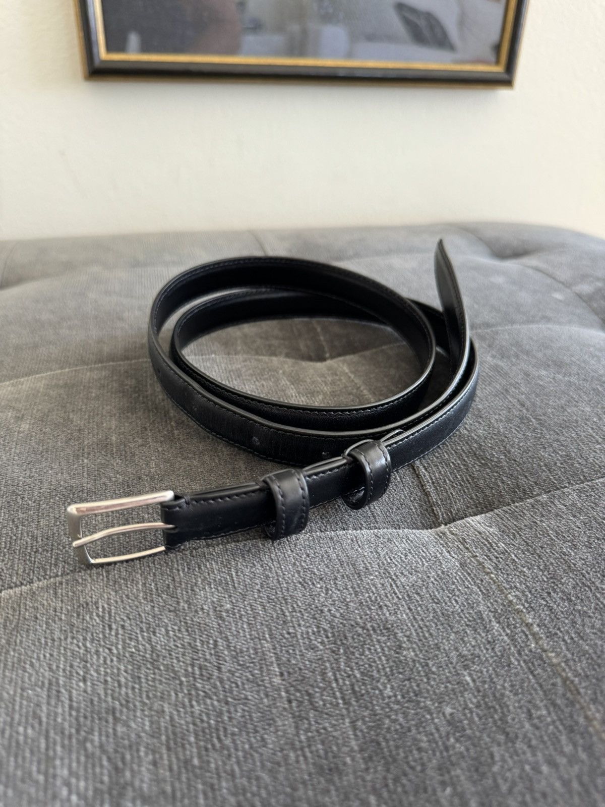 Celine × Hedi Slimane Celine SS20 Skinny belt | Grailed