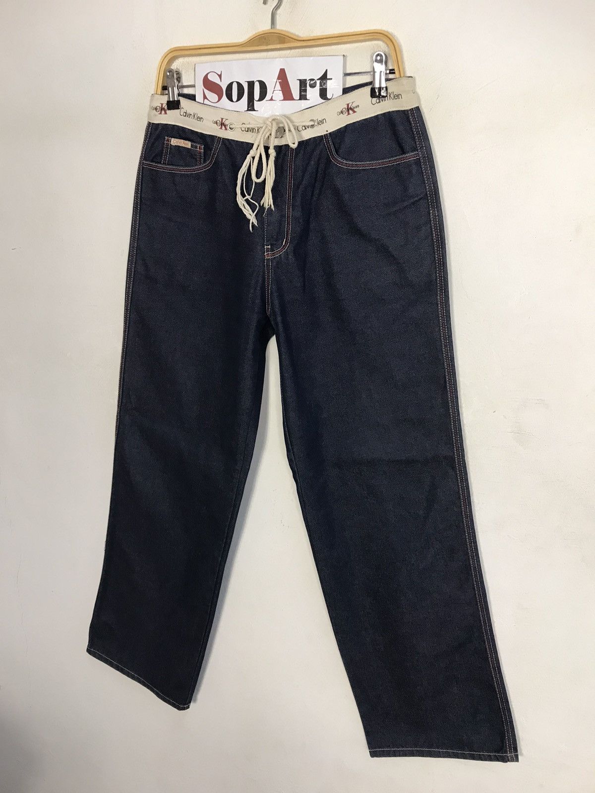 Calvin Klein × Vintage Vintage Calvin Klein Indigo Denim Zipper Size US 30 / EU 46 - 4 Thumbnail