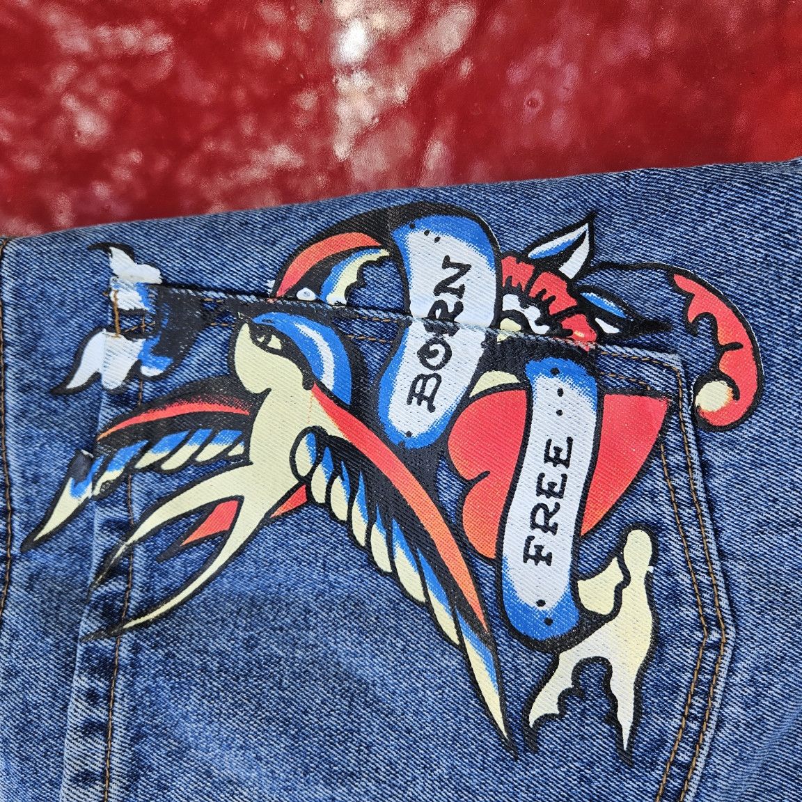 Christian Audigier × Ed Hardy Vintage Ed Hardy Jeans S32 Size US 32 / EU 48 - 8 Thumbnail
